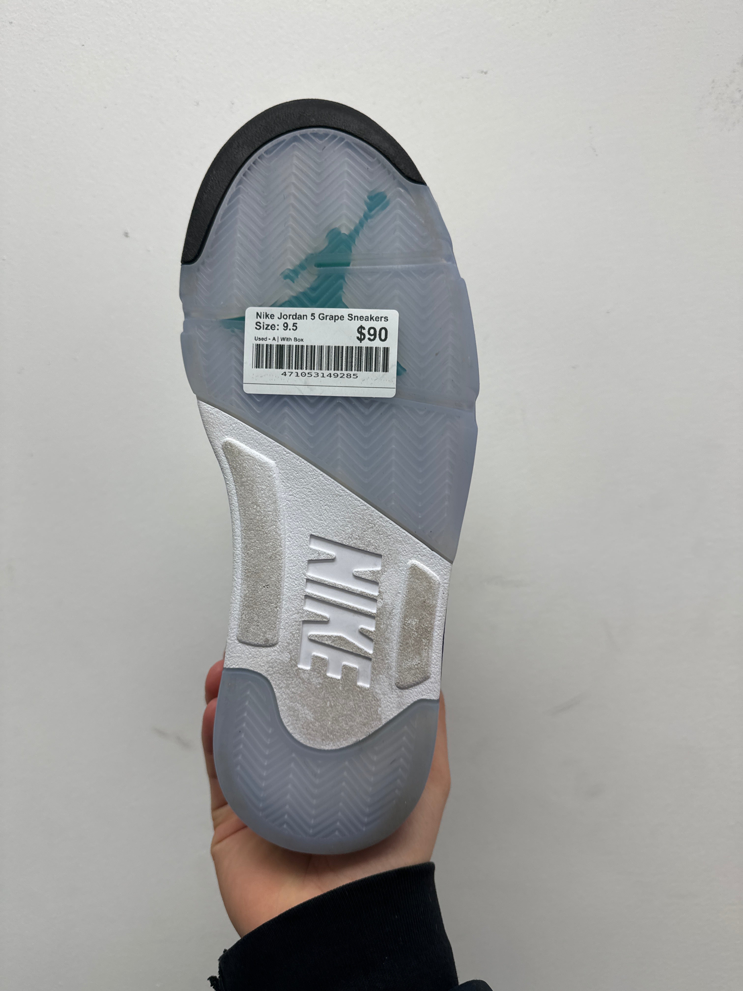 Nike Jordan 5 Grape Sneakers