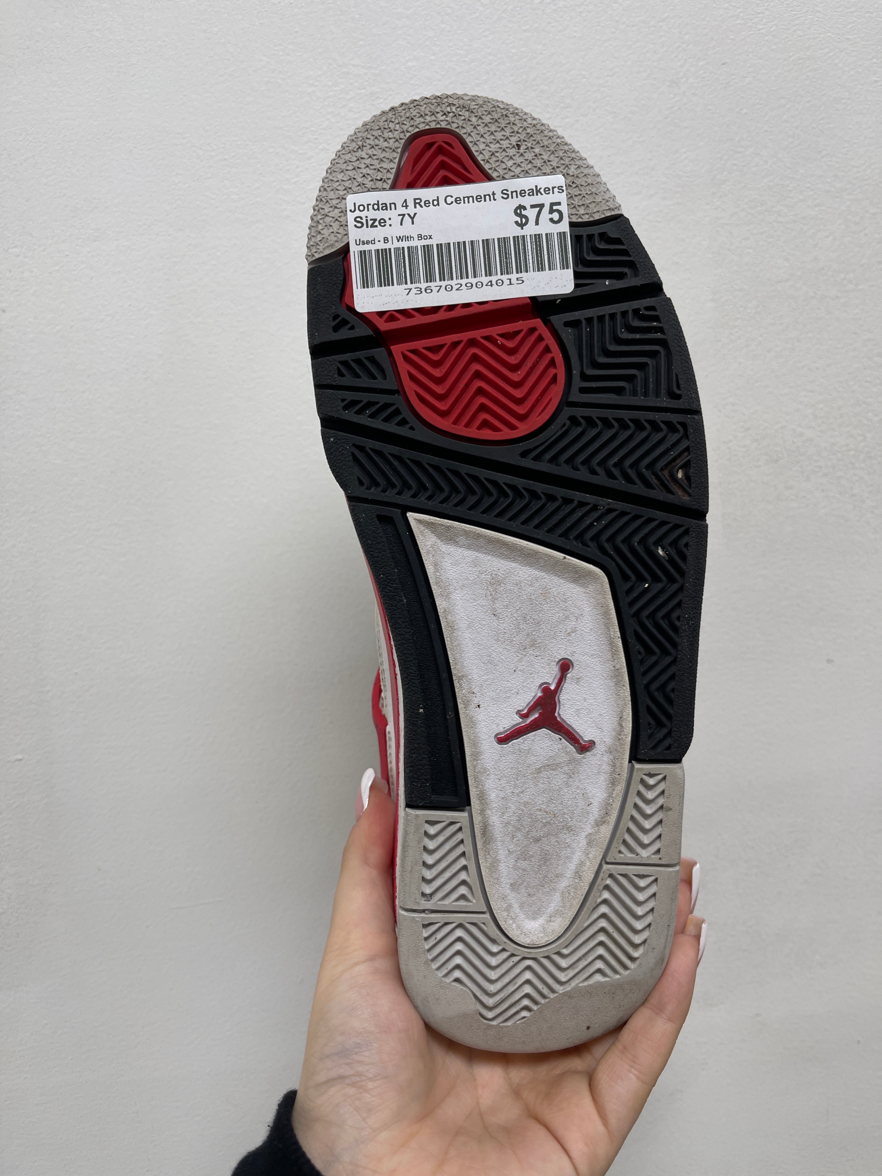 Jordan 4 Red Cement Sneakers