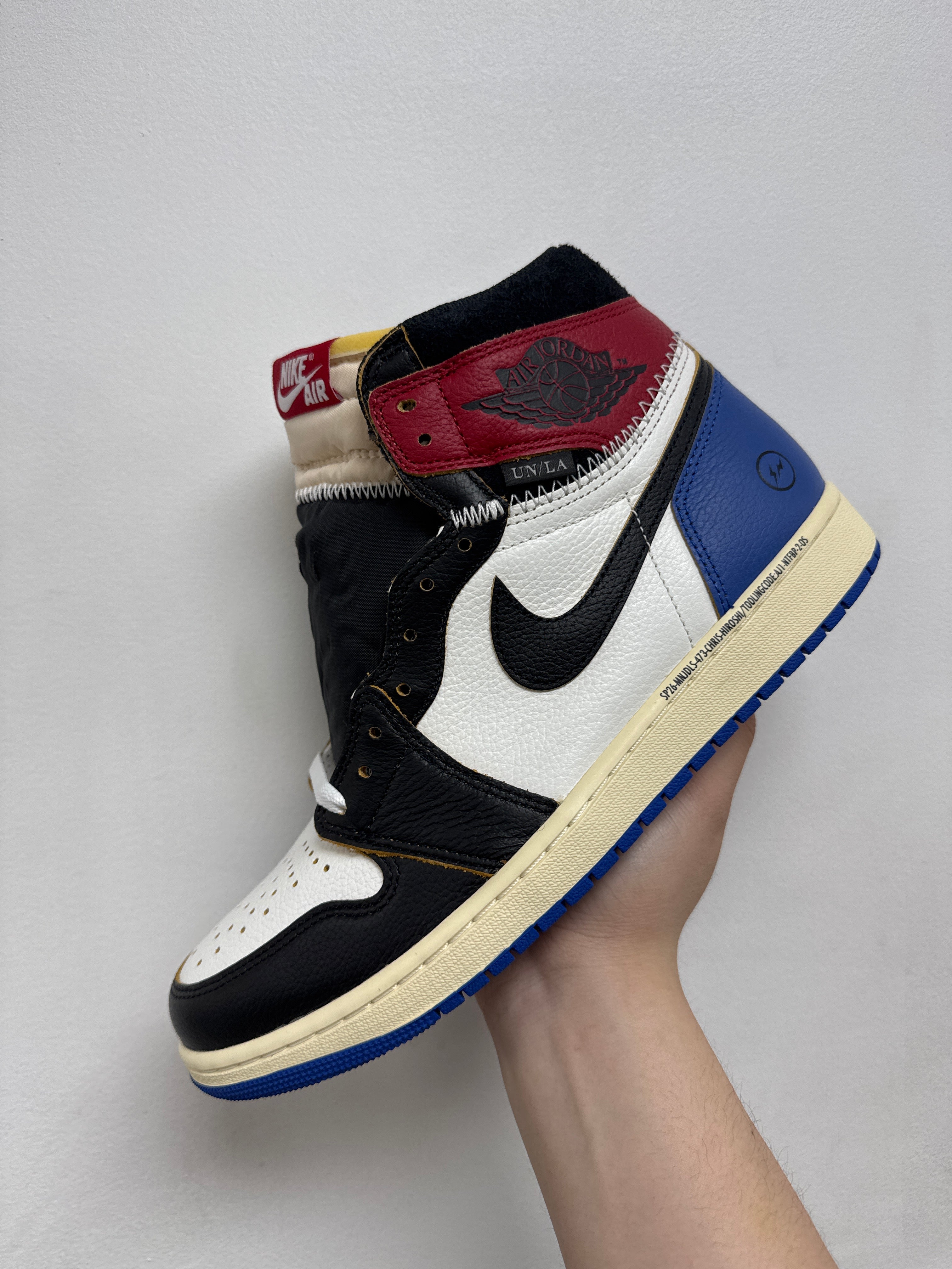 Jordan Fragment x Union LA Varsity Red Sport Royal Sneakers