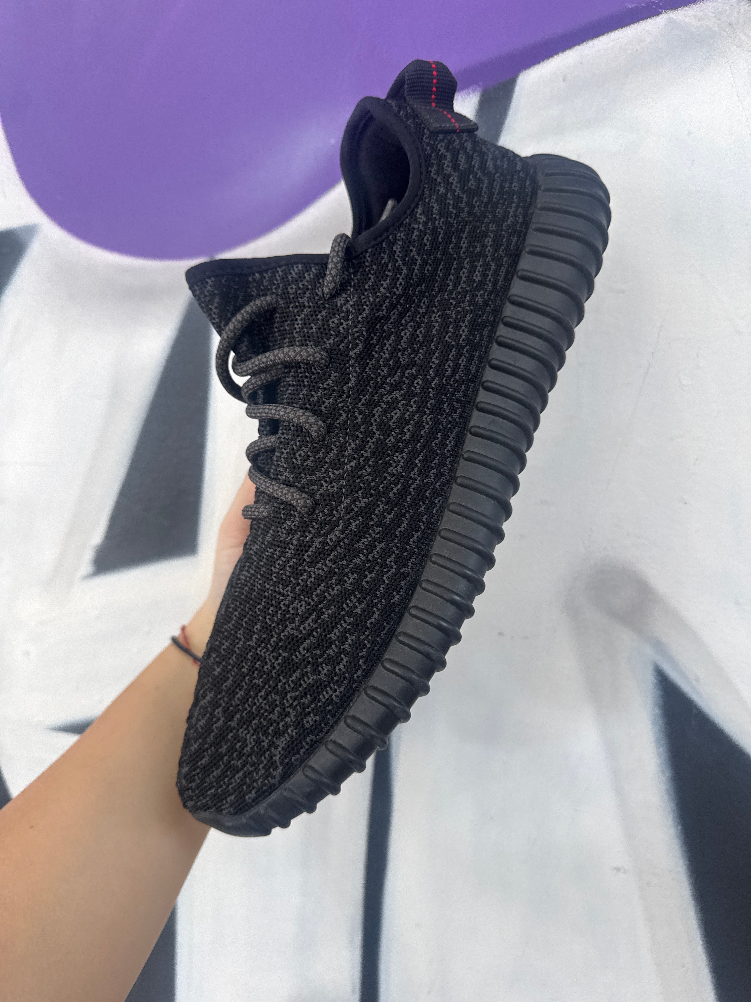 YZY 350 Pirate Black Sneakers