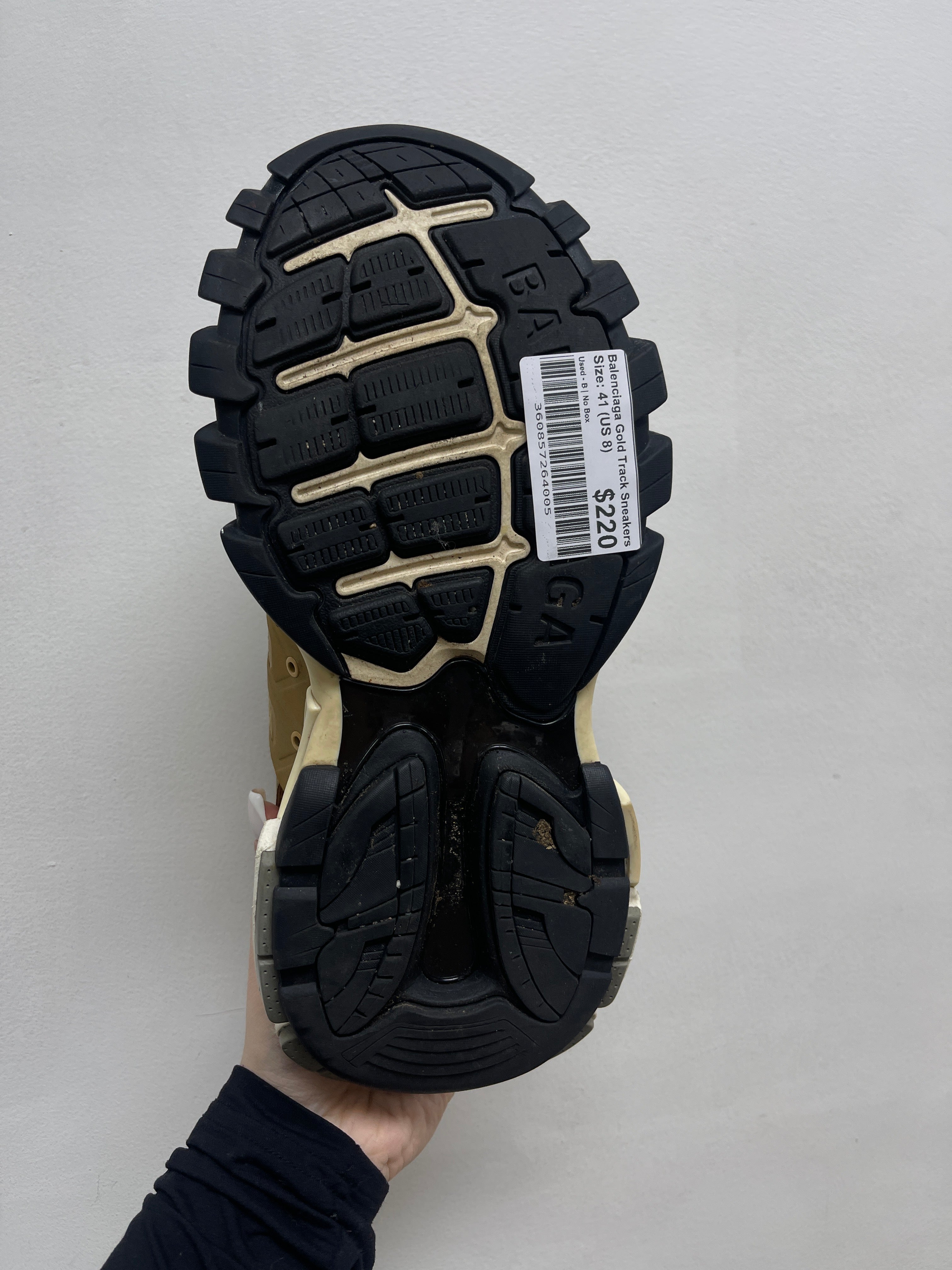 Balenciaga Gold Track Sneakers