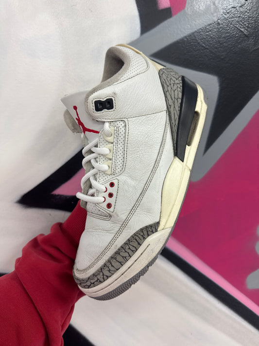 Jordan 3 Reimagined Used (REPLACEMENT LACED) No Box