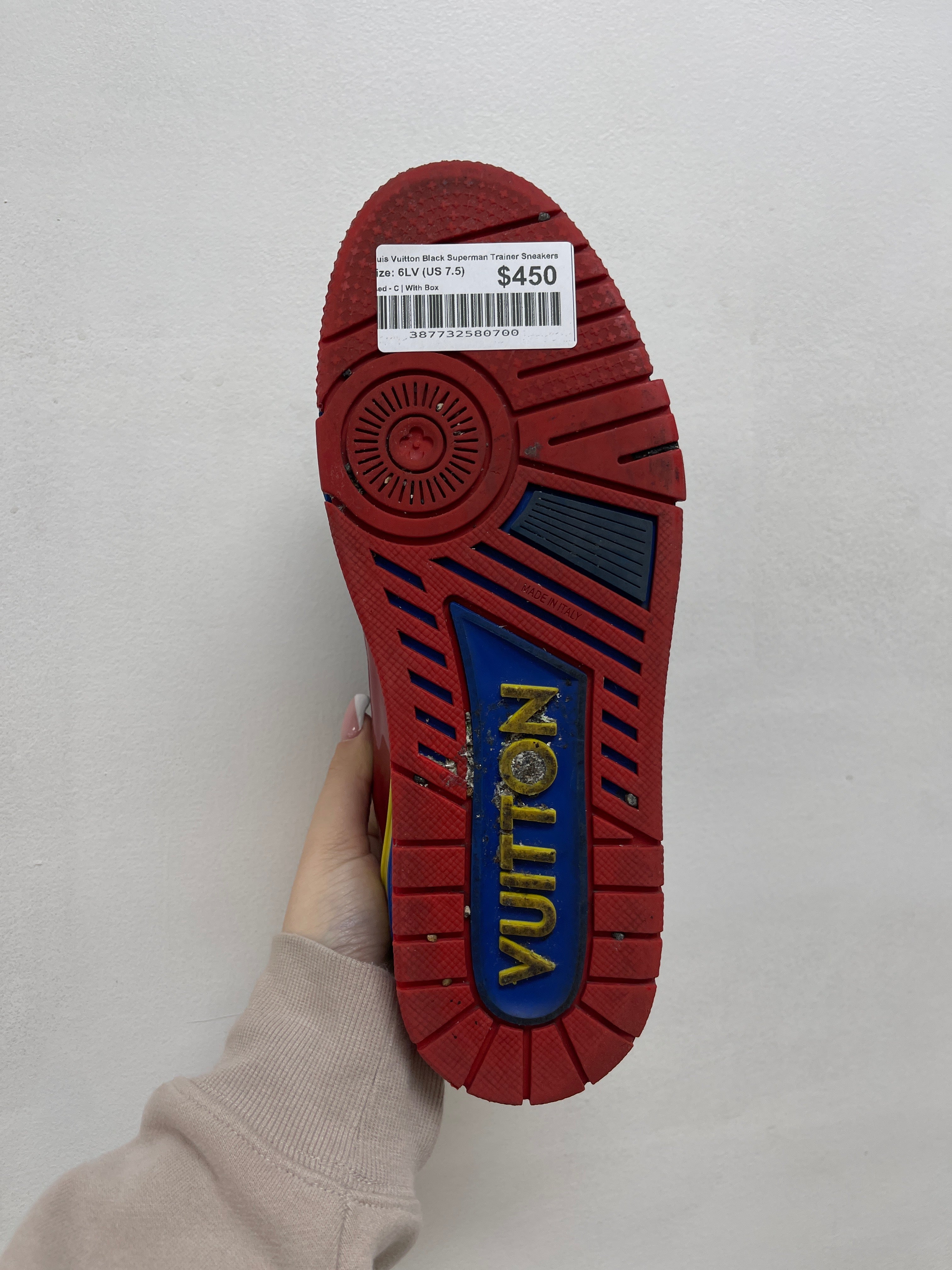 Louis Vuitton Black Superman Trainer Sneakers