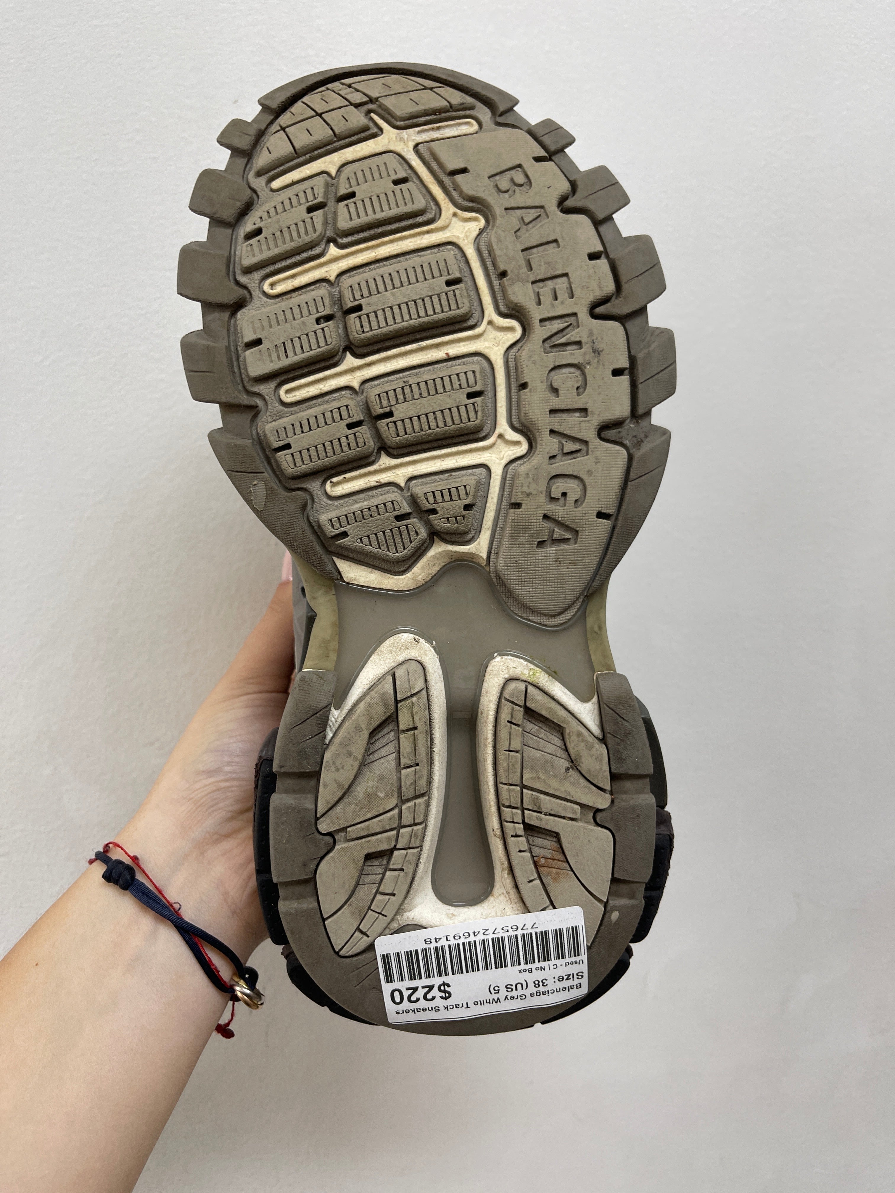 Balenciaga Grey White Track Sneakers