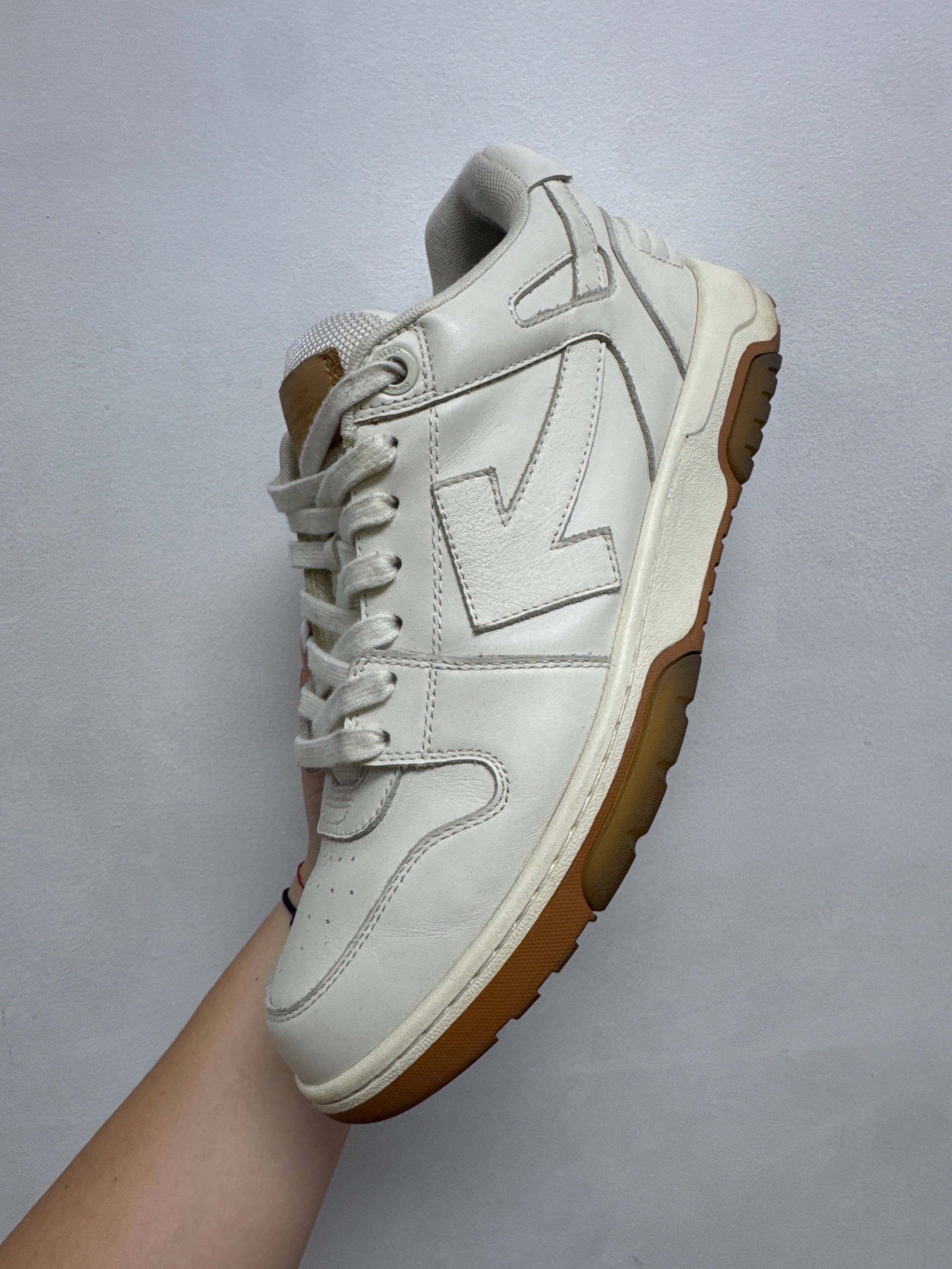 Off White Out Of Office Beige Sneakers