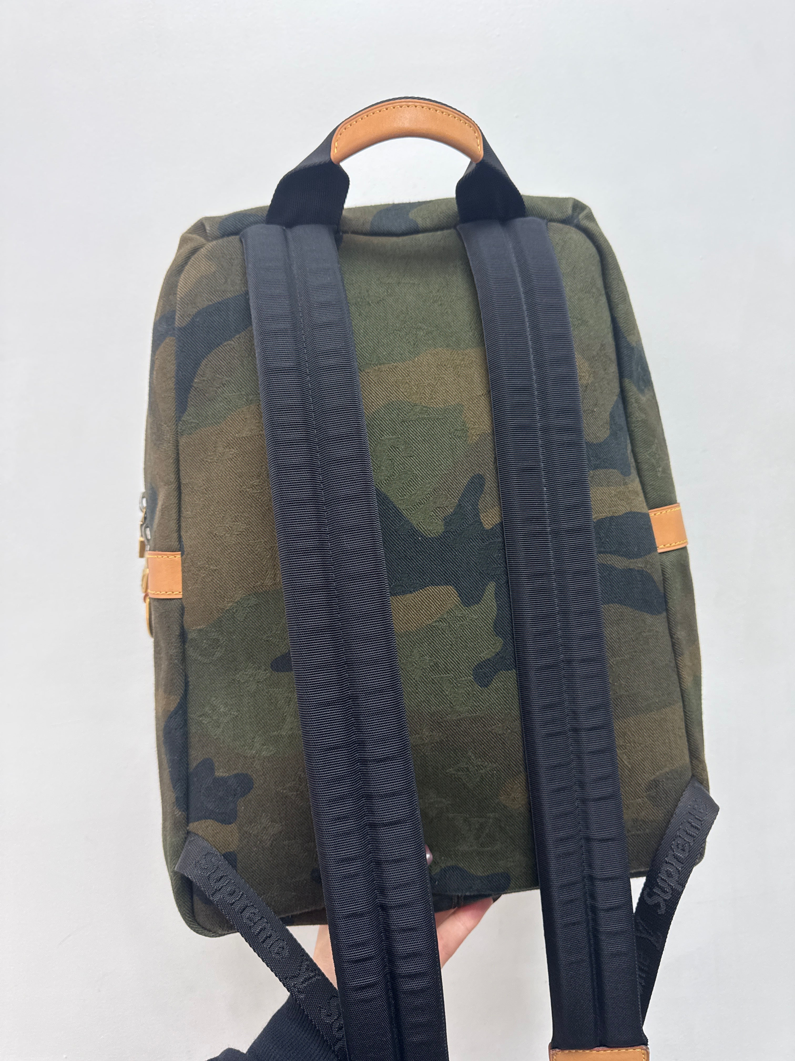 Louis Vuitton x Supreme Camo Backpack