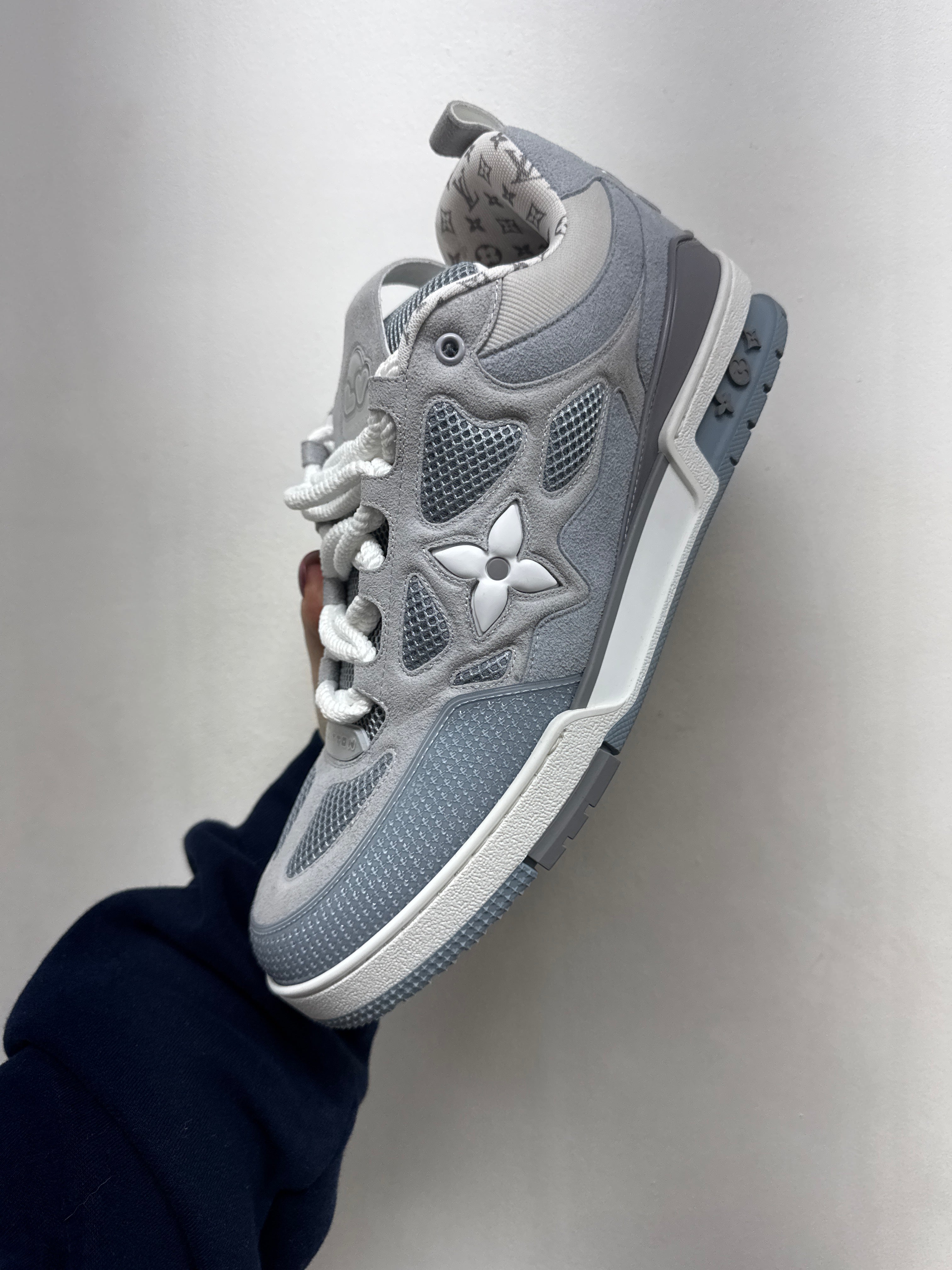 Louis Vuitton Baby Blue Suede Skate Sneakers