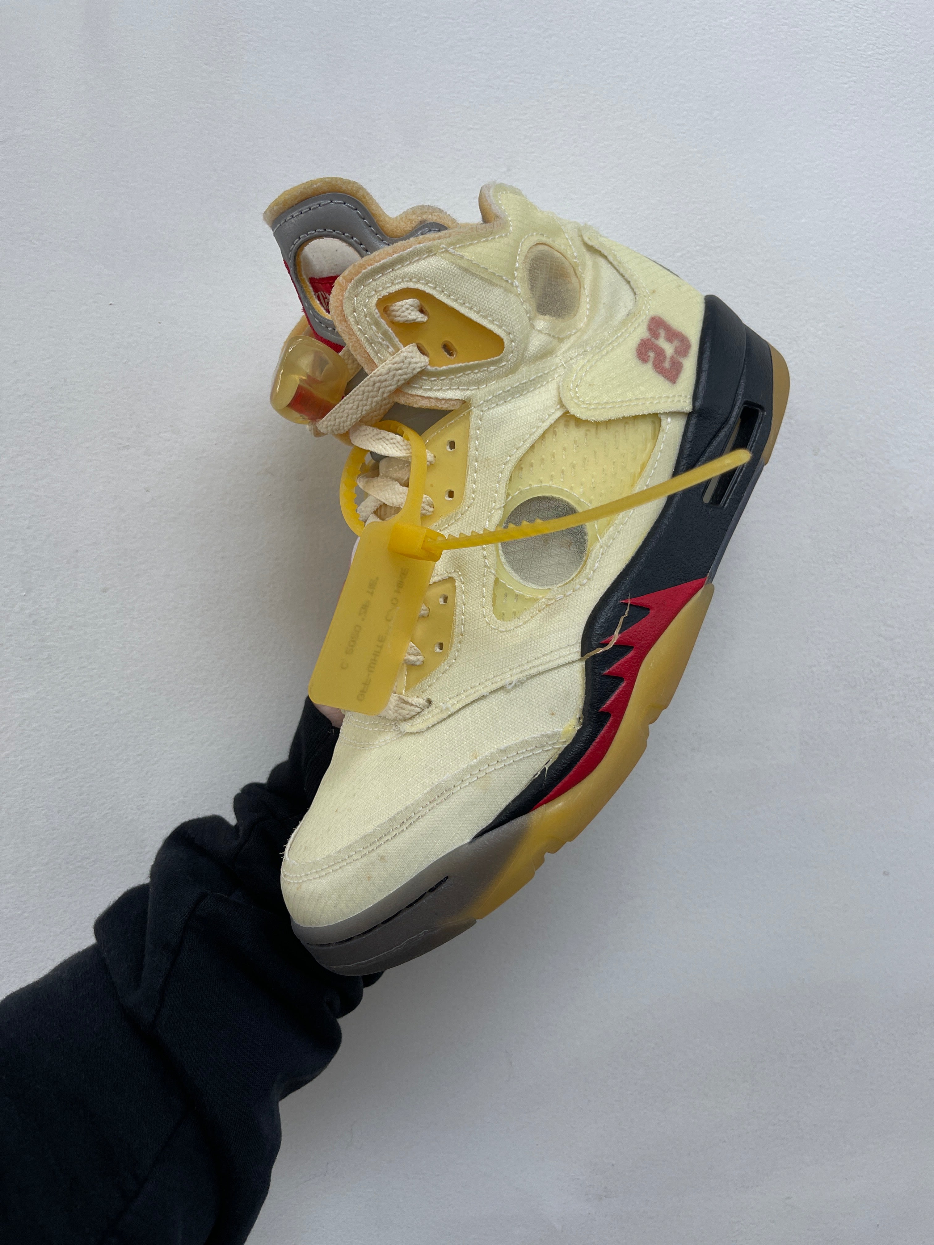 Jordan 5 Off White Sail Sneakers