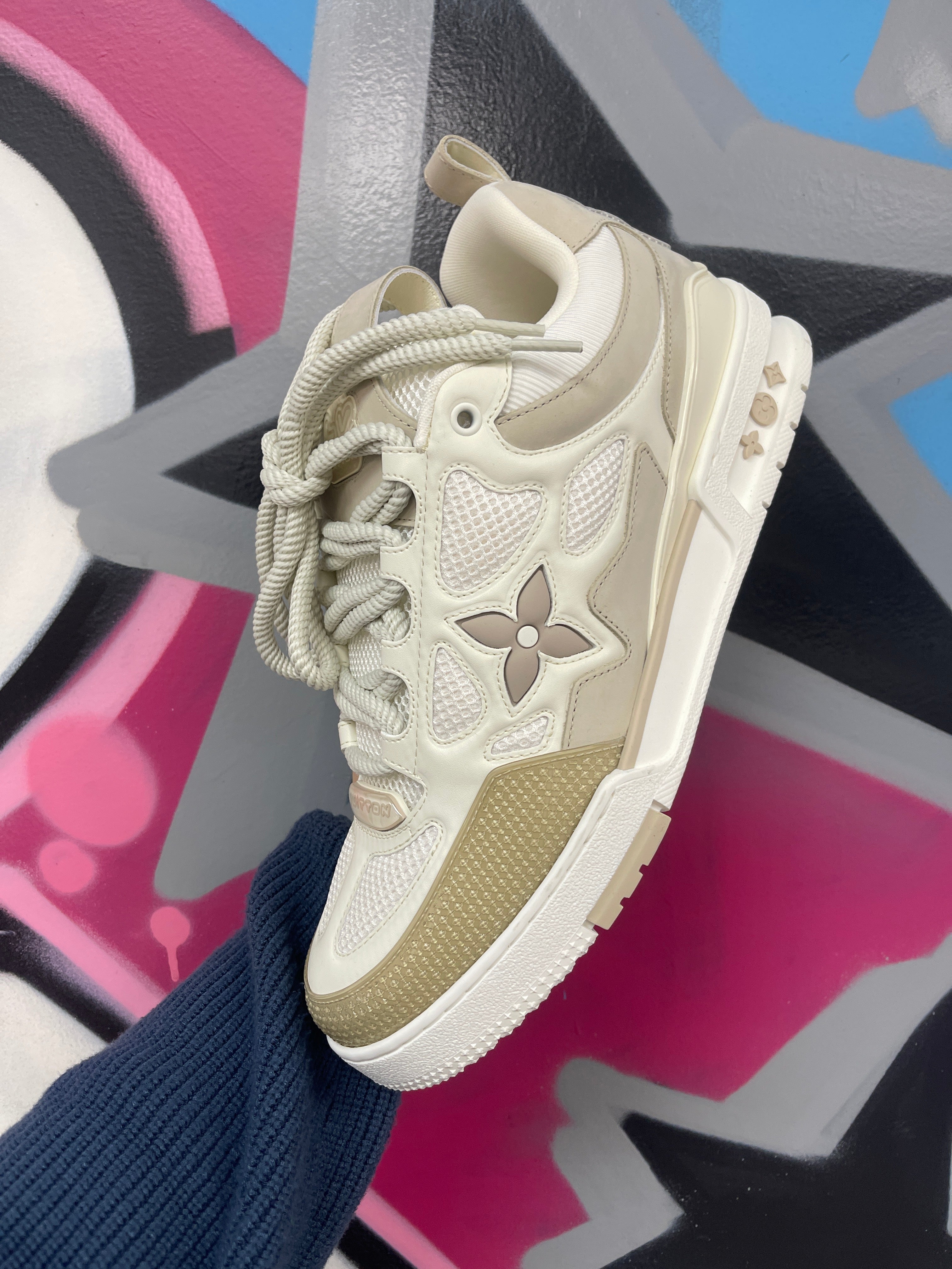 Louis Vuitton Cream Skate Sneakers