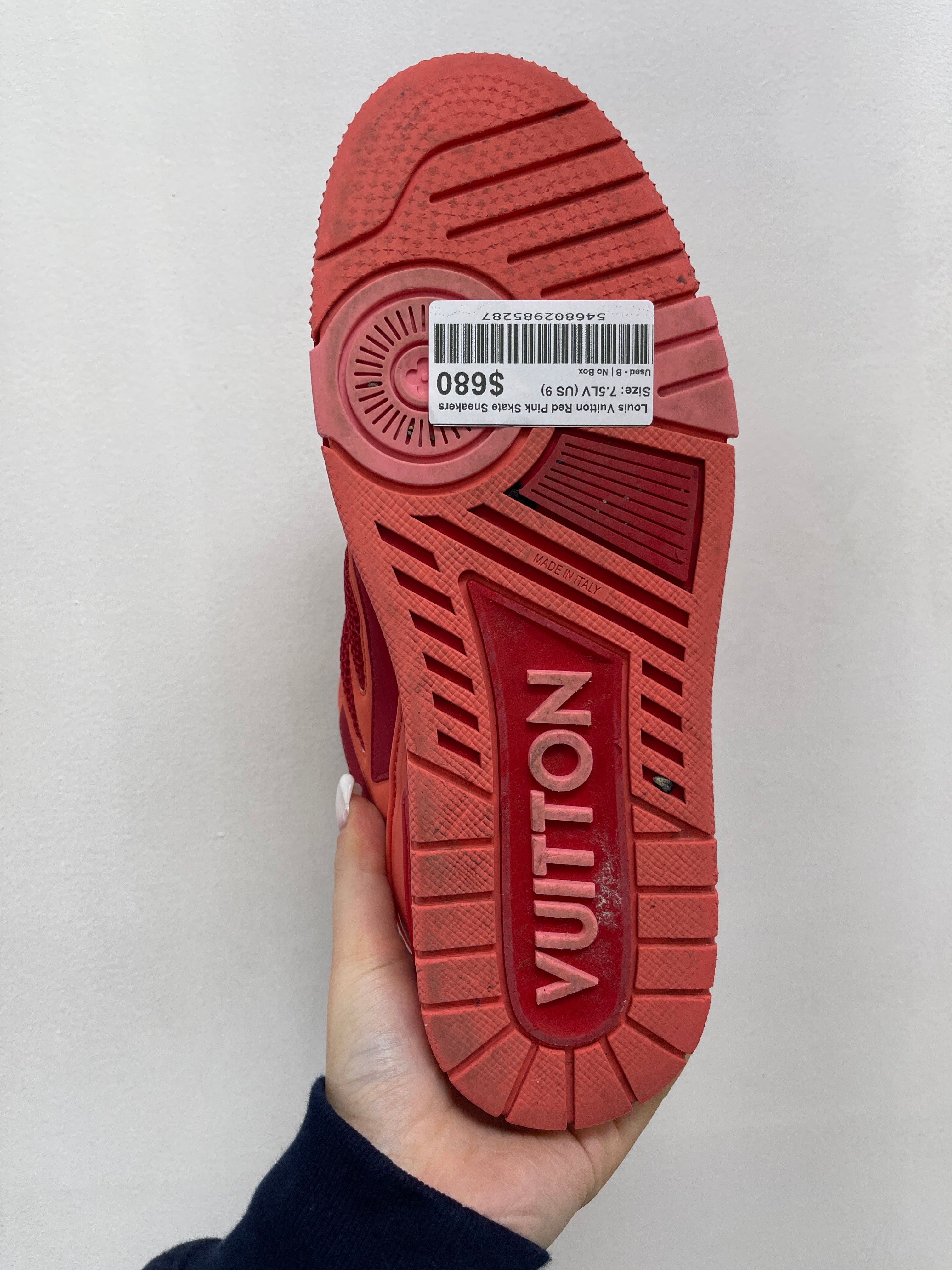 Louis Vuitton Red Pink Skate Sneakers