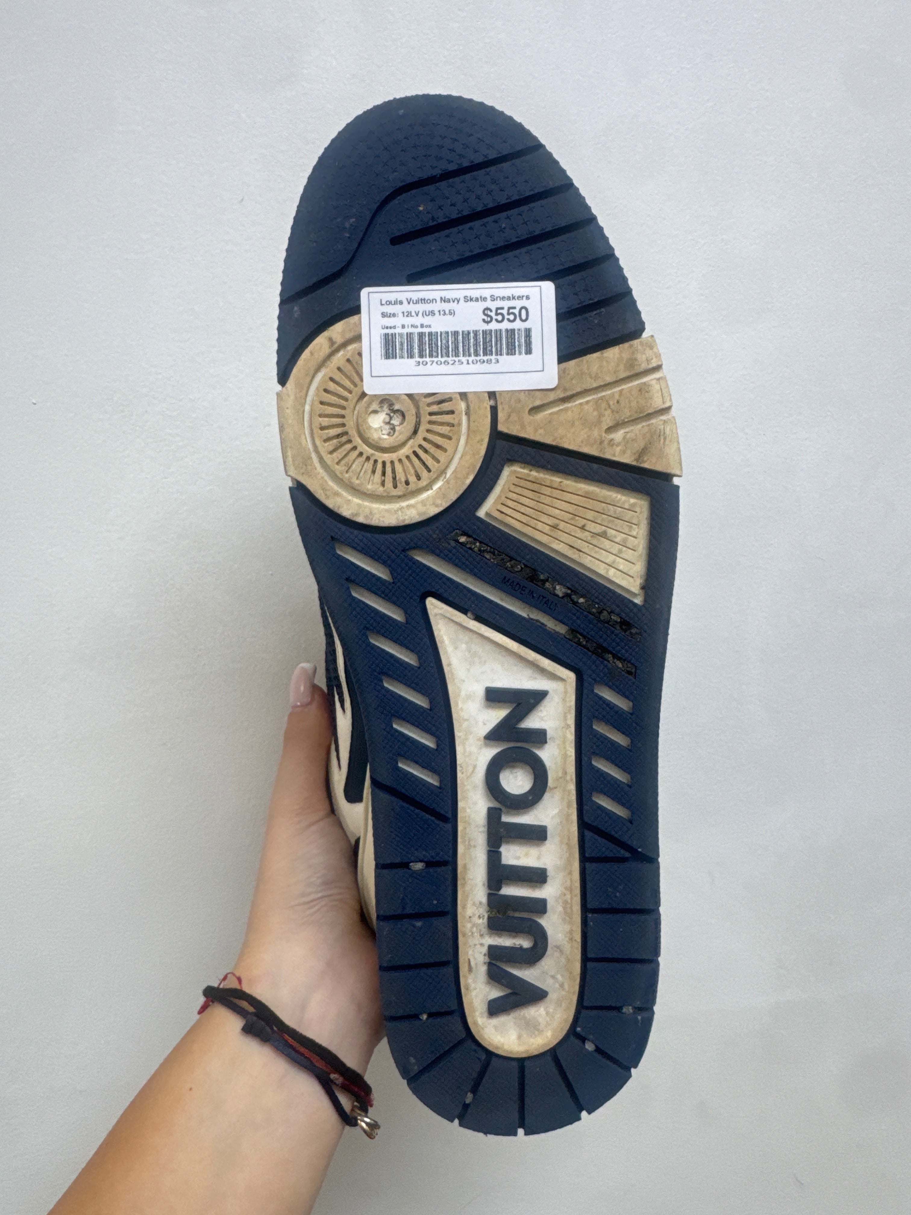 Louis Vuitton Navy Skate Sneakers