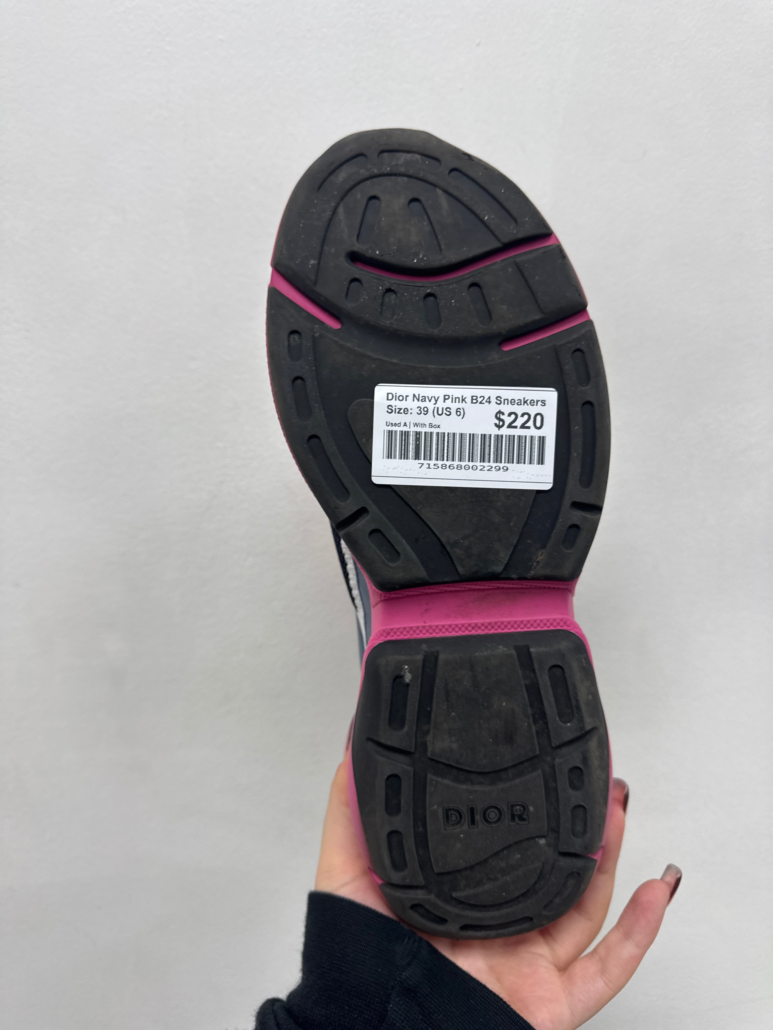 Dior Navy Pink B24 Sneakers