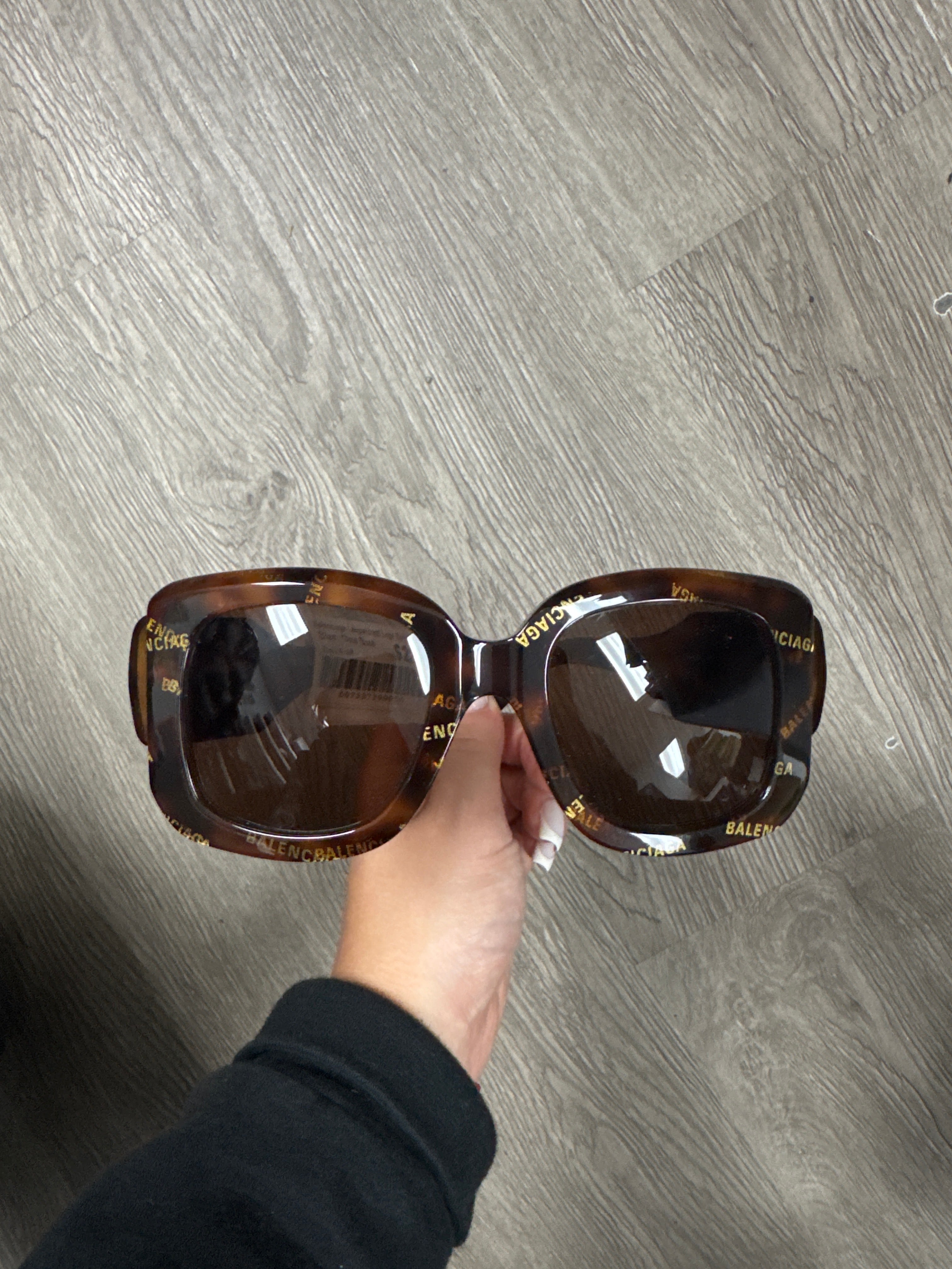 Balenciaga Leopard BB Logo Sunglasses