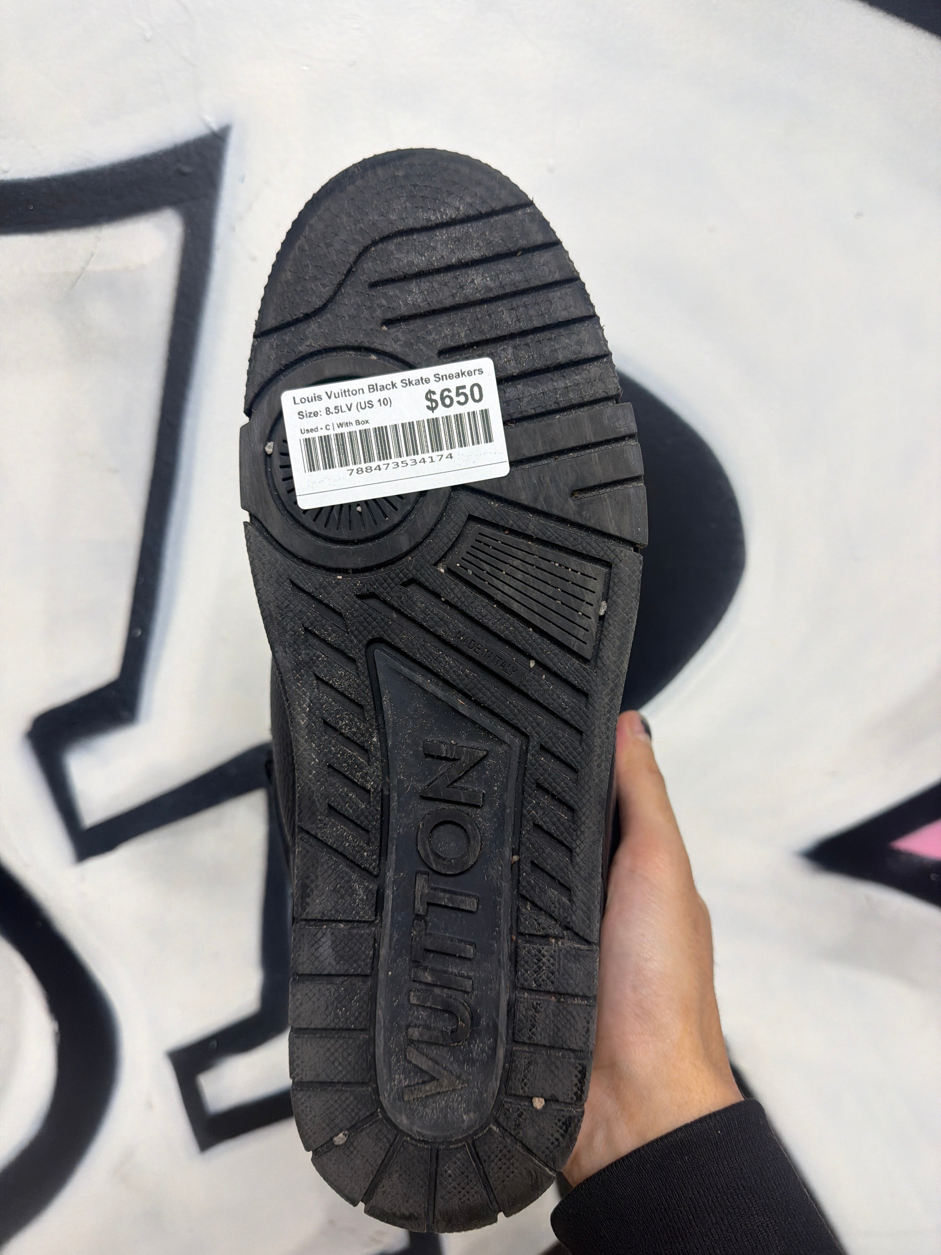 Louis Vuitton Black Skate Sneakers