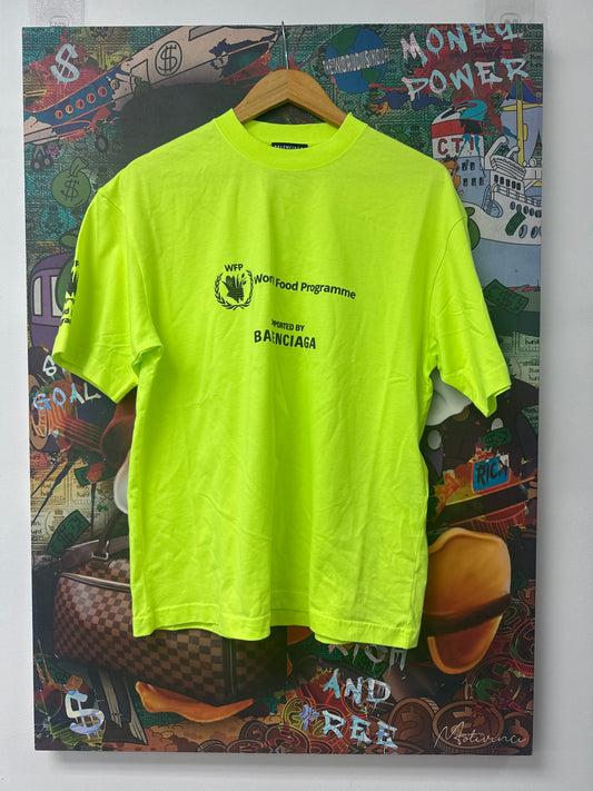 Balenciaga World Food Programme Mint Tee New XS