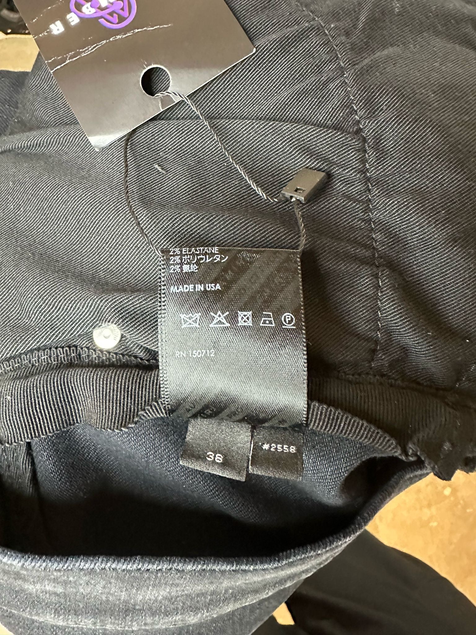 Amiri Jeans Black Paint Drip 38 Used