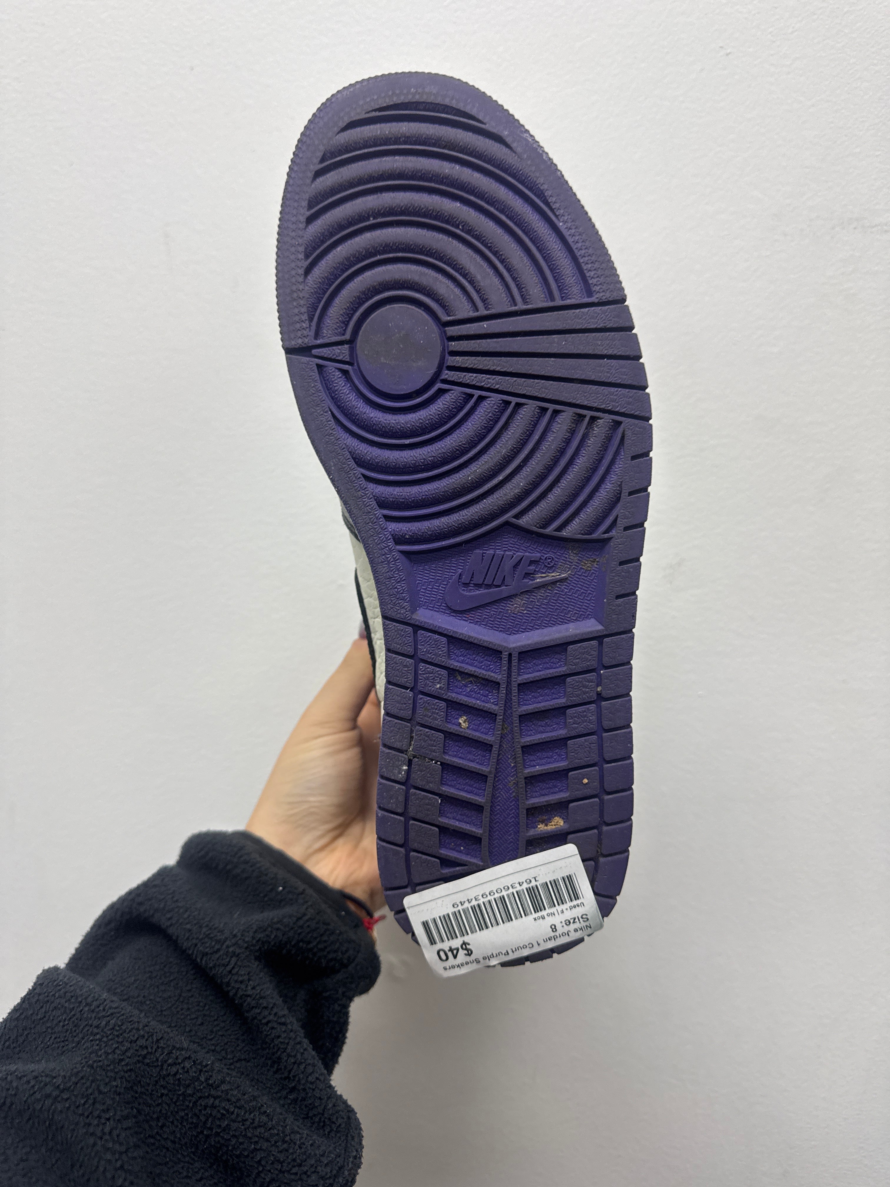 Nike Jordan 1 Court Purple Sneakers