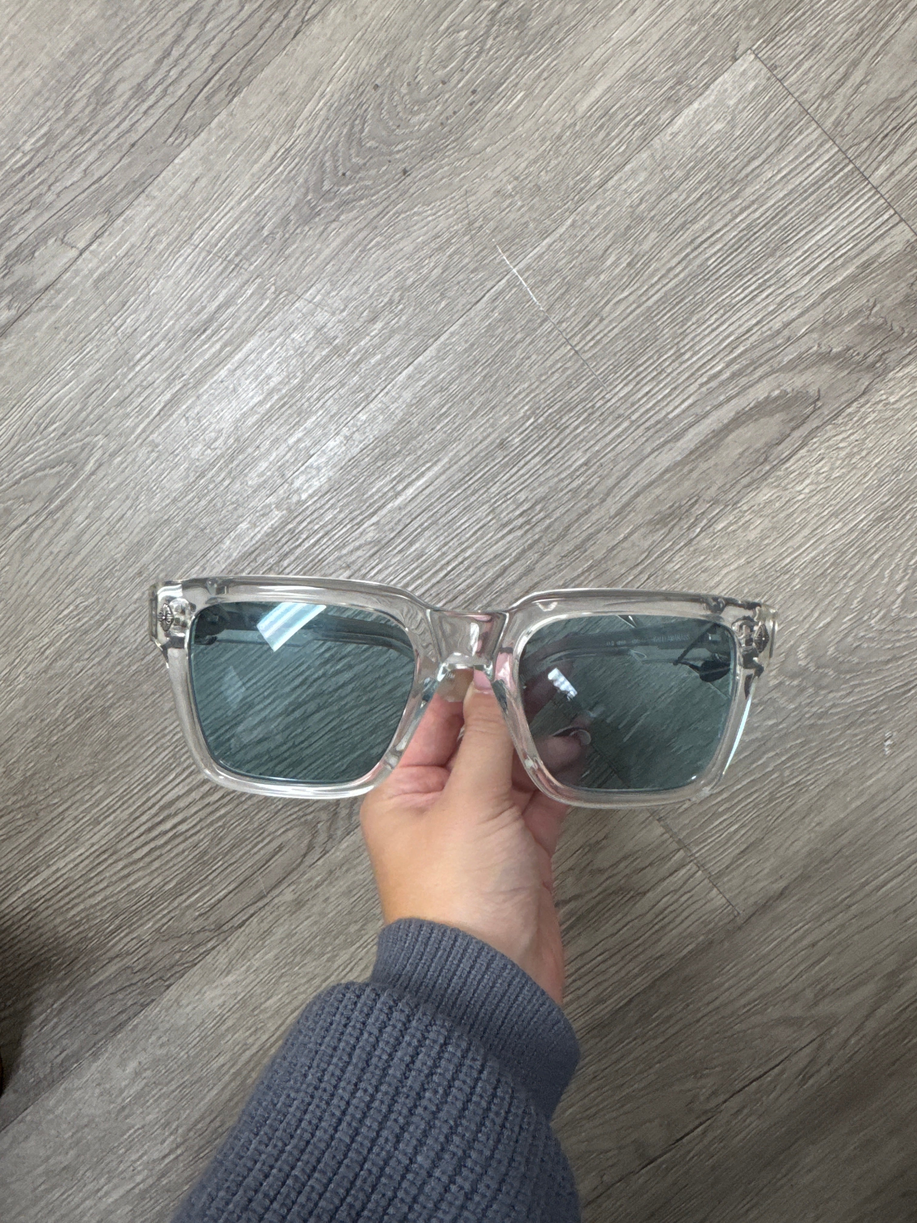 Chrome Hearts Clear Baby Blue Hallamanass Glasses