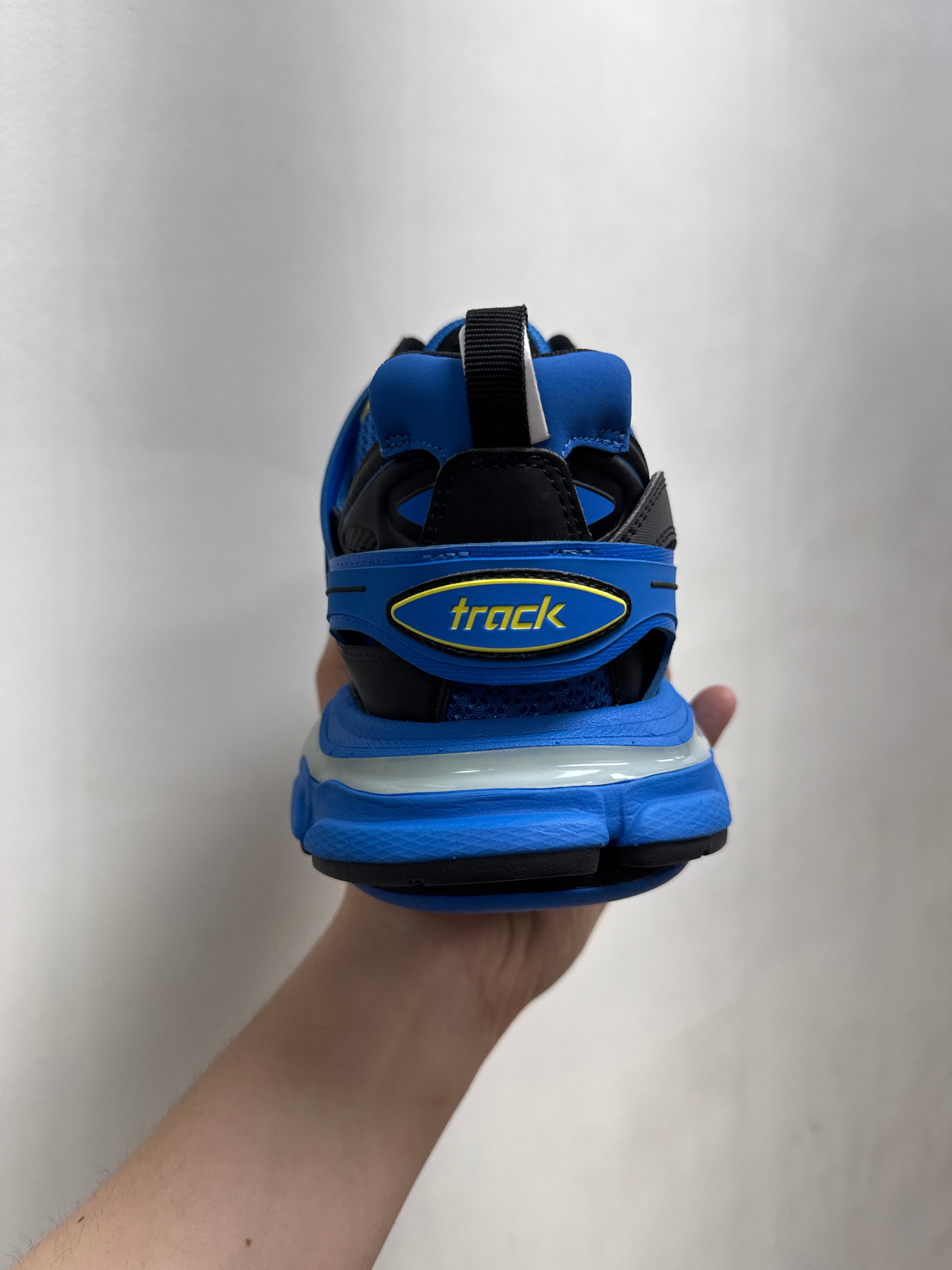 Balenciaga Blue Yellow LED Track Sneakers