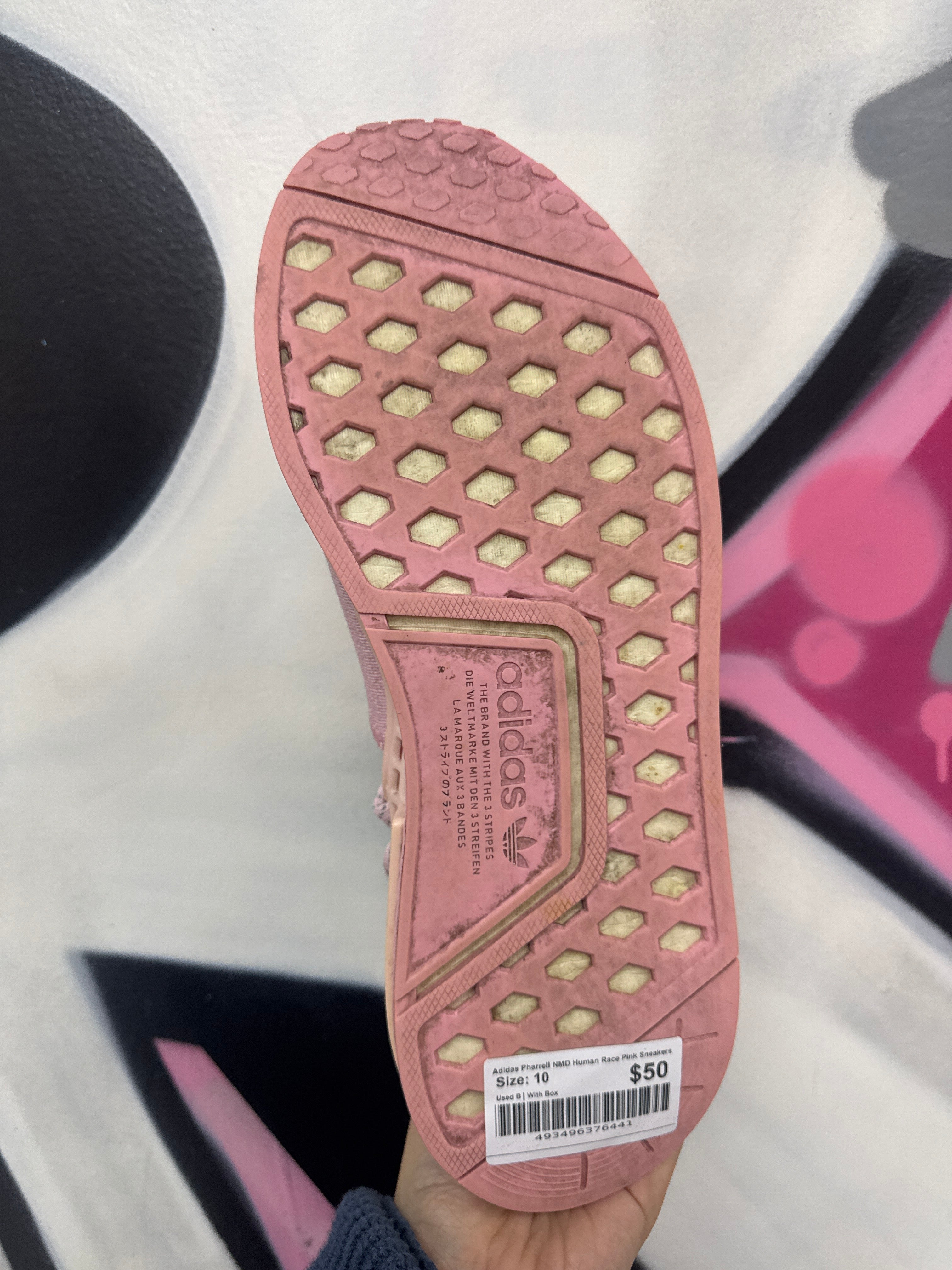 Adidas Pharrell NMD Human Race Pink Sneakers