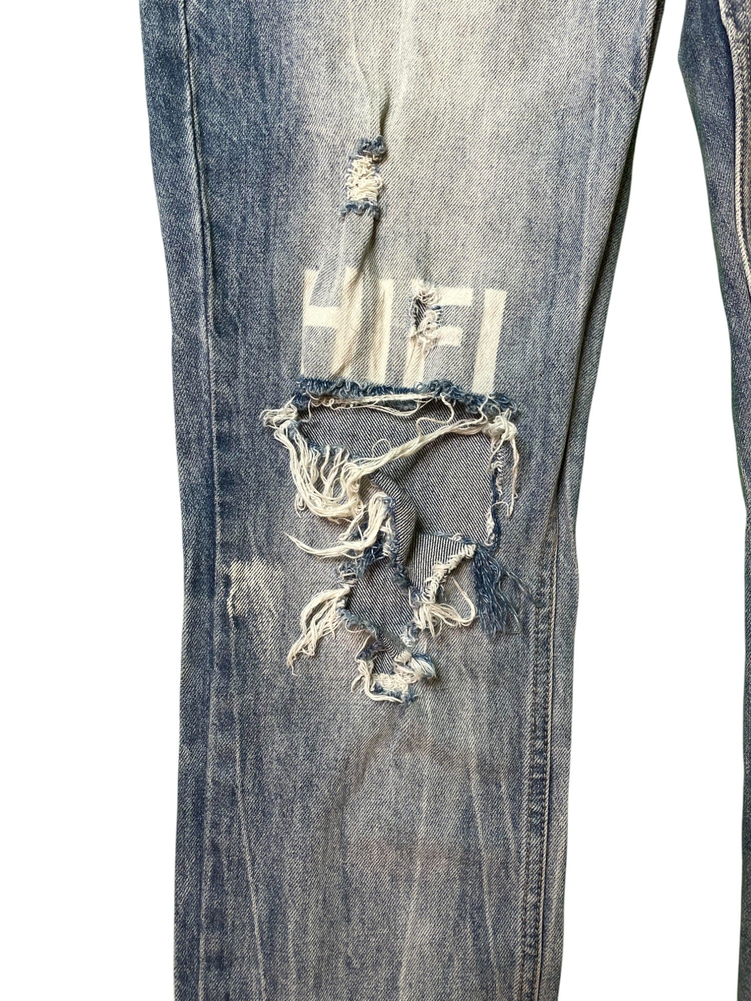 Ksubi Tattered Blue Jeans