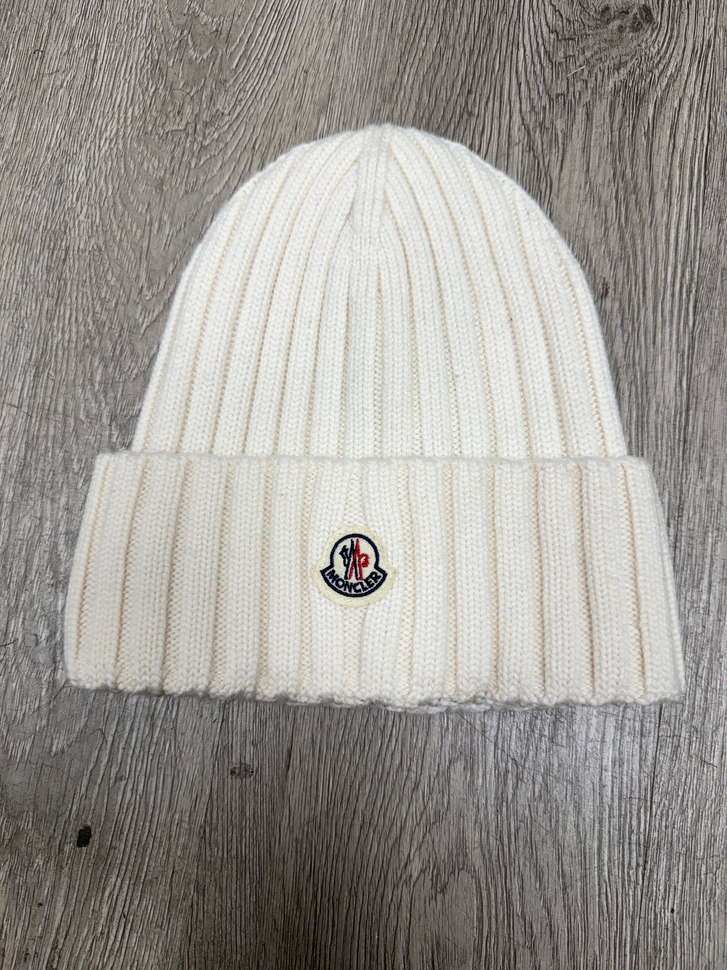 Moncler Cream Beanie