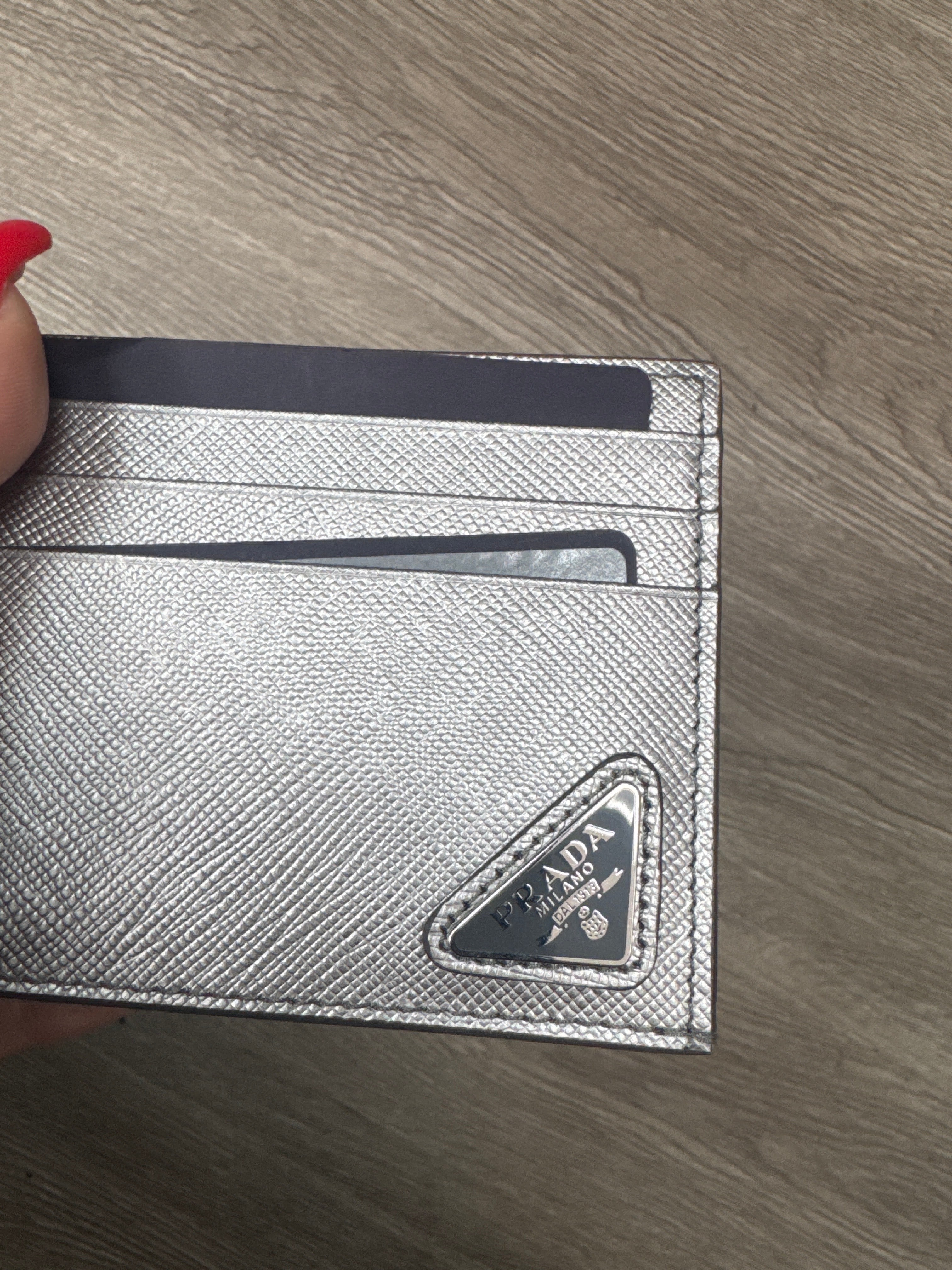 Prada Silver Cardhodler New