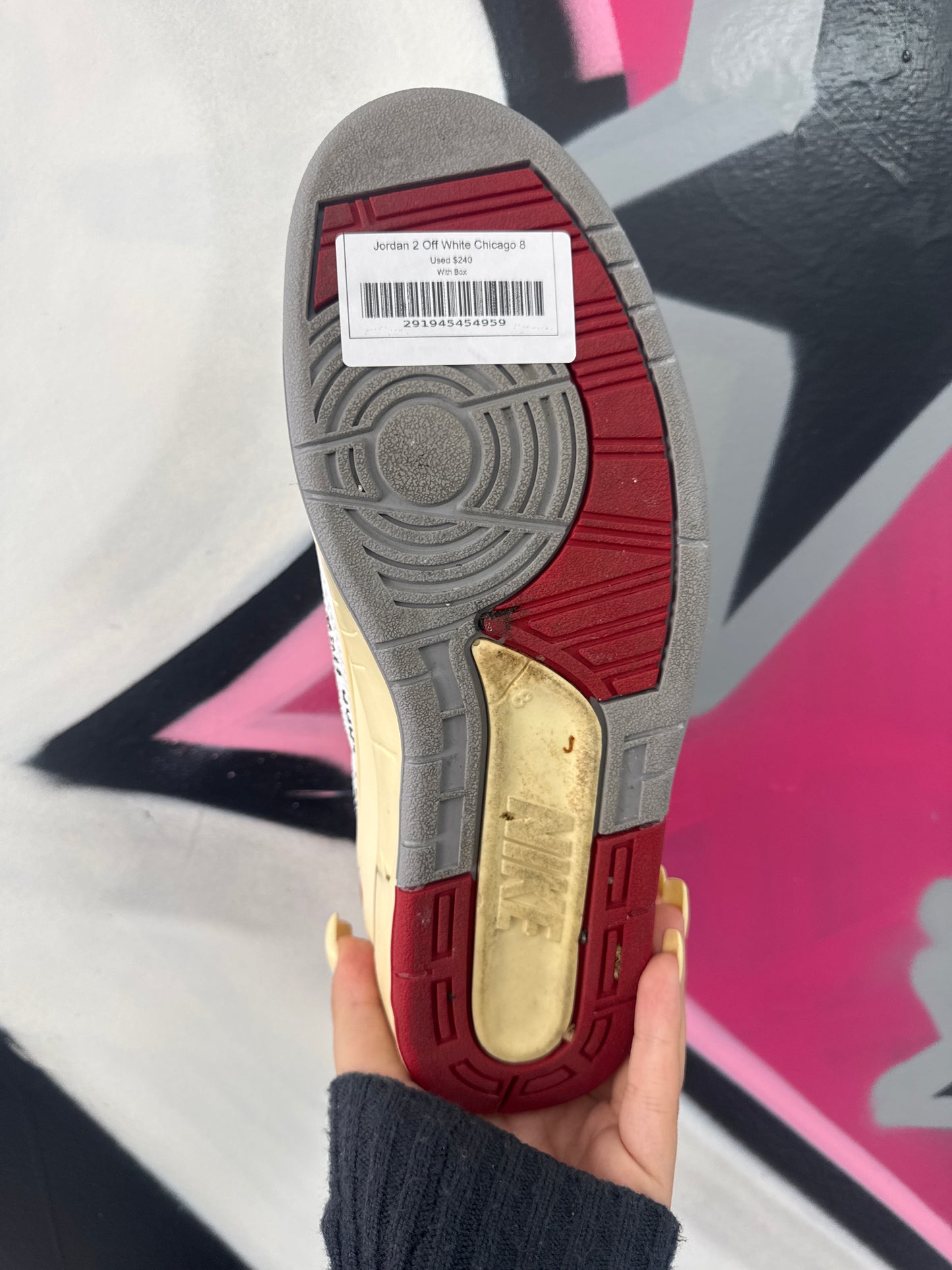 Jordan 2 Off White Chicago Used With Box