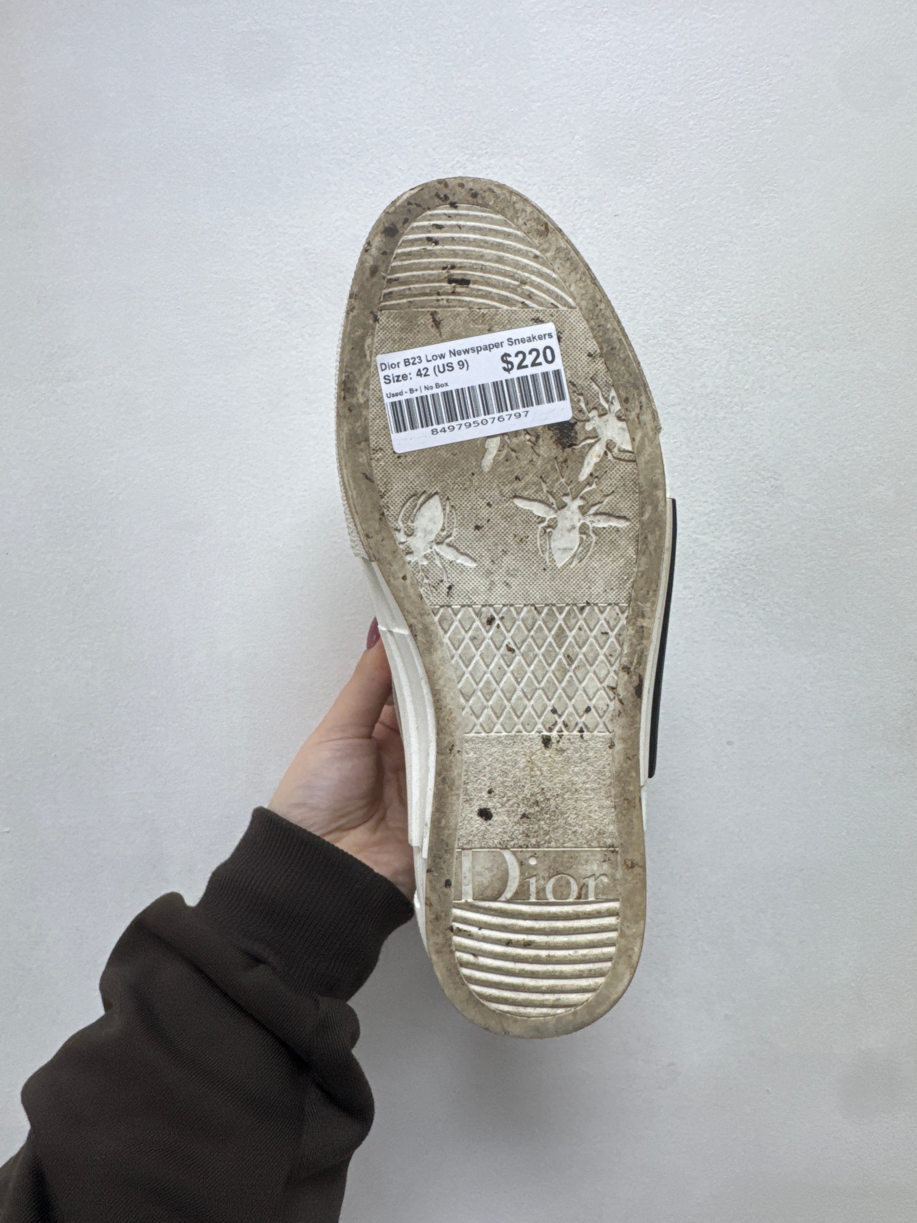 Dior B23 Low Newspaper Sneakers