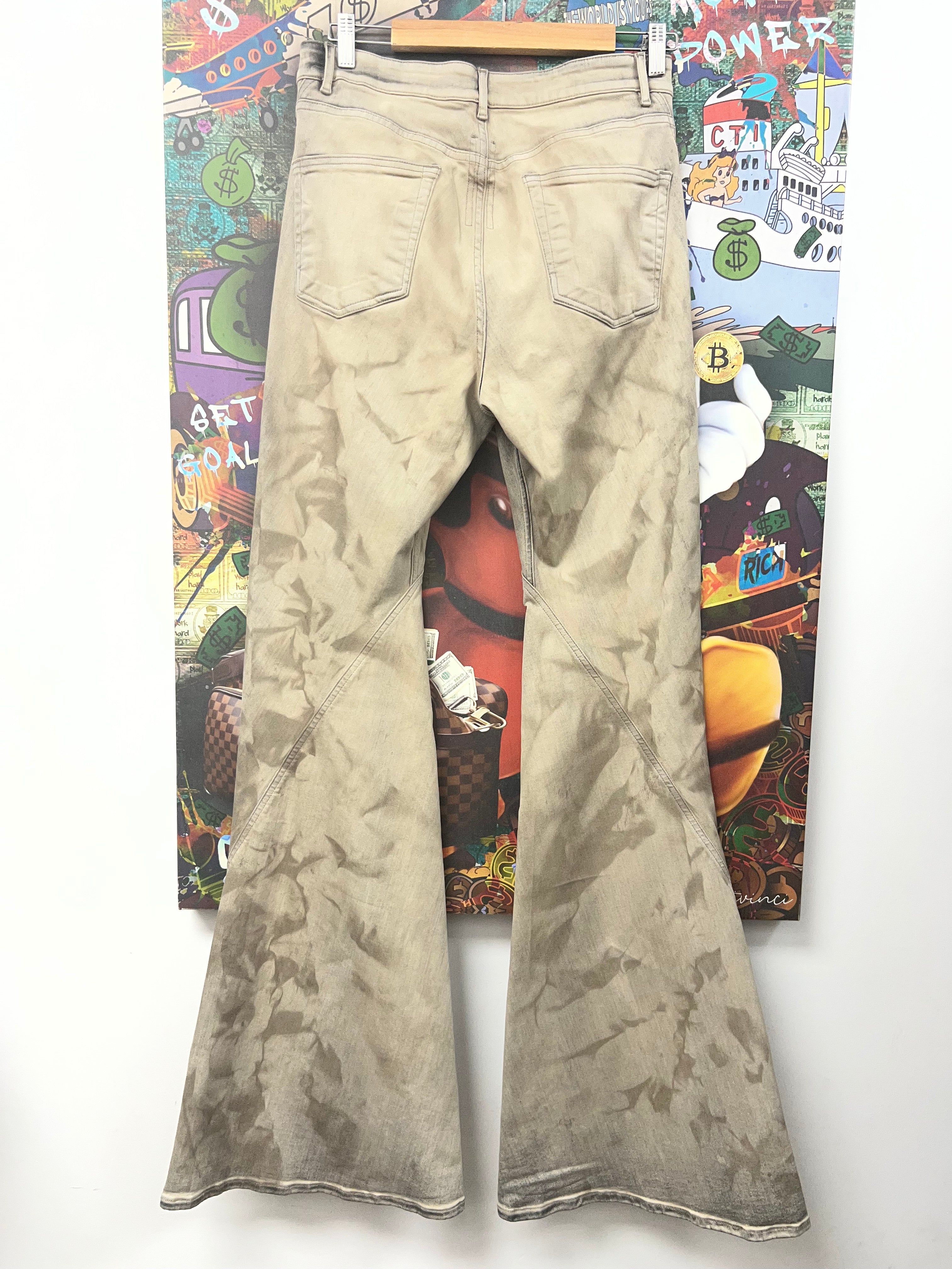 Rick Owens Bolan Mineral Pearl Jeans