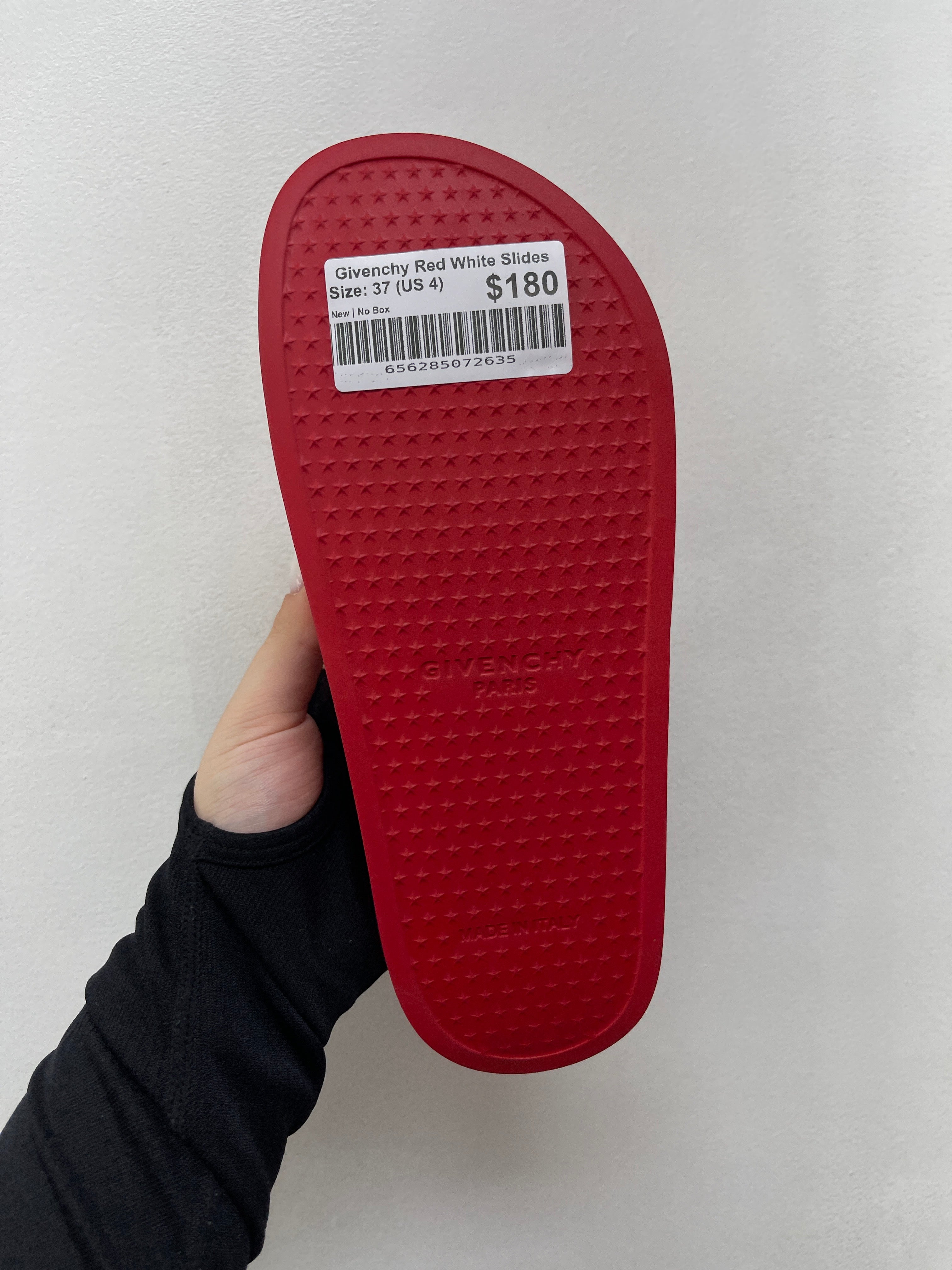Givenchy Red White Slides