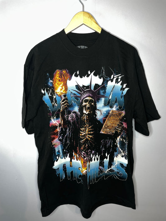 Lost Hills Flames Tee Black