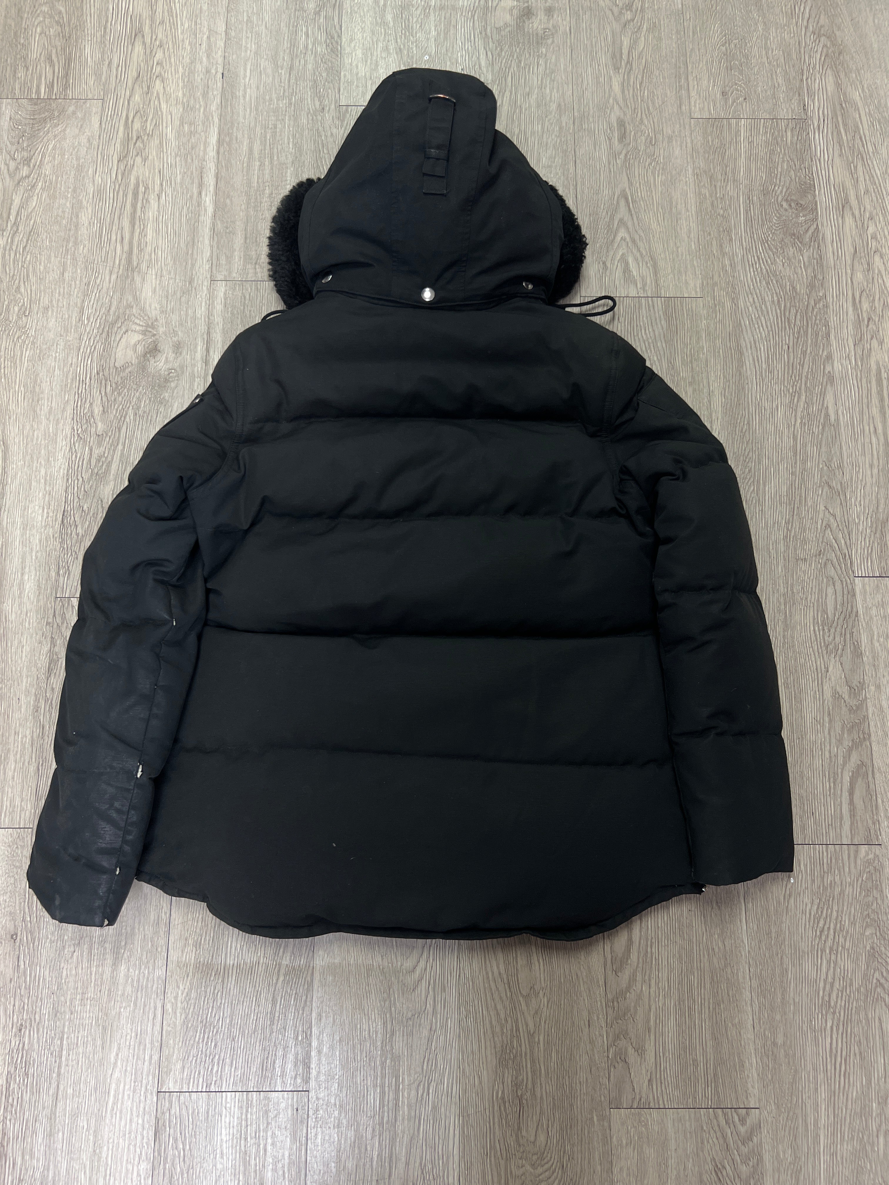 Moose Knuckles Parka Black W Fur Jacket