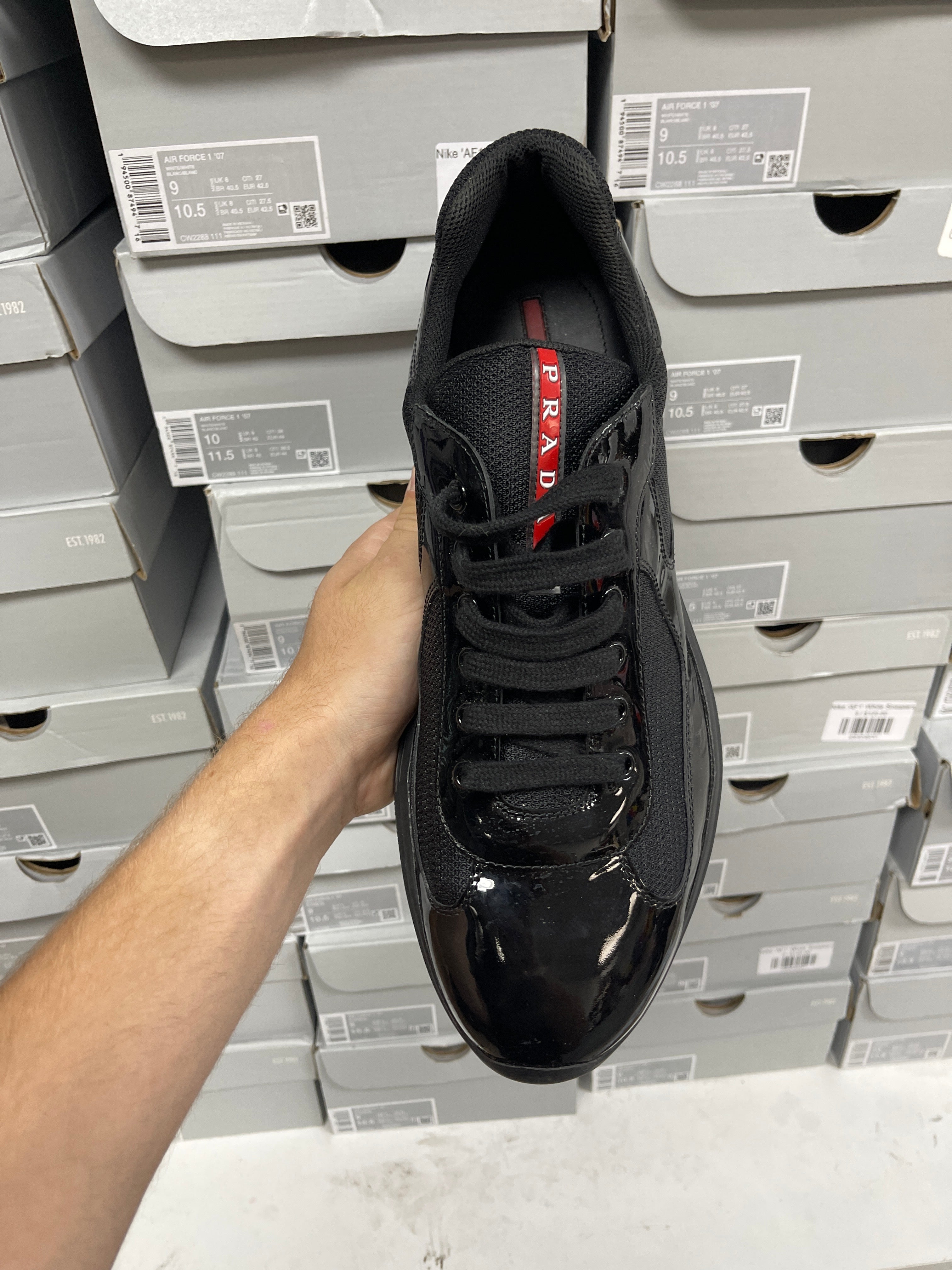 Prada Triple Black Cups Sneakers