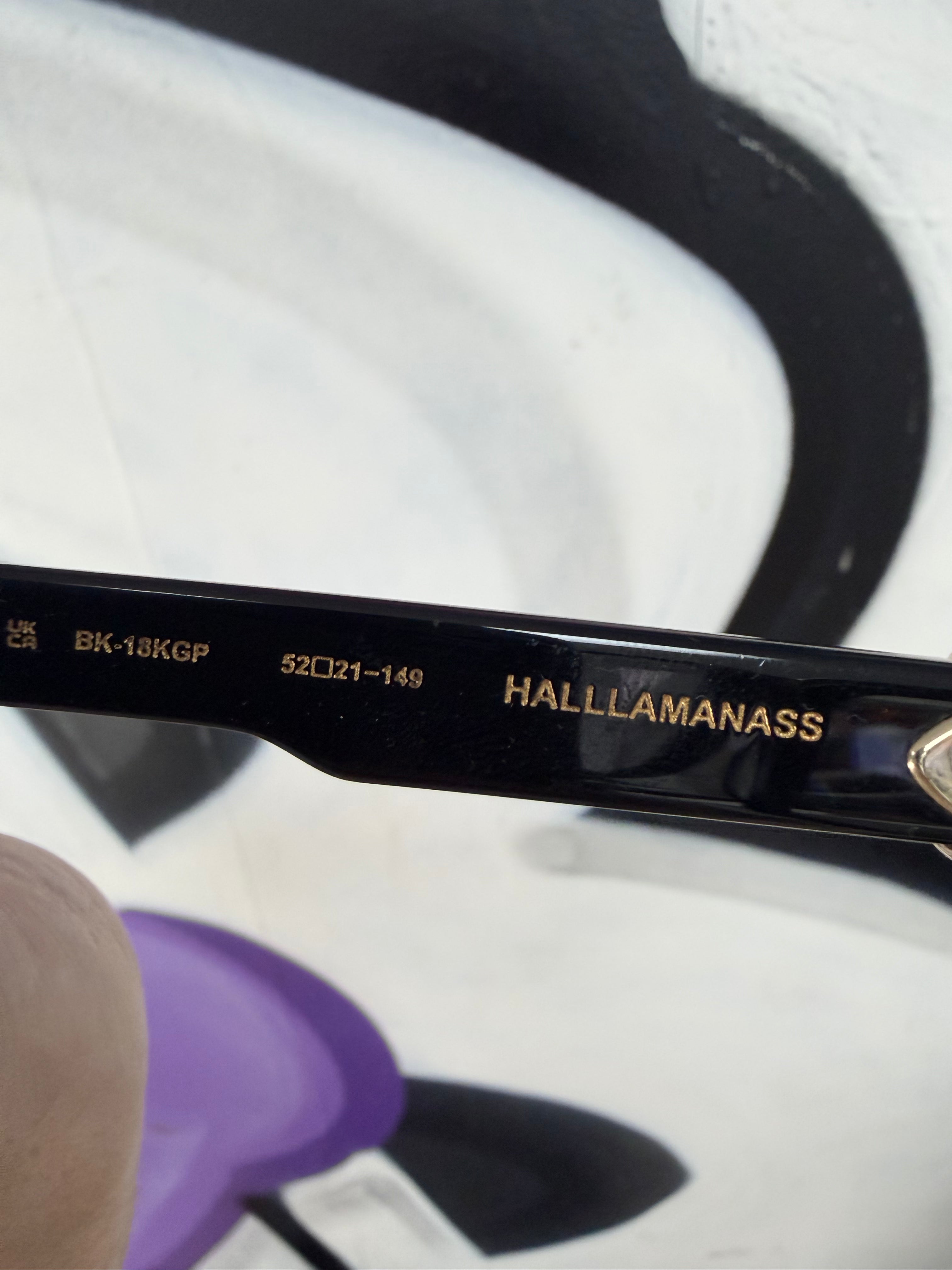 Chrome Hearts Black Gold Halllamanass Glasses