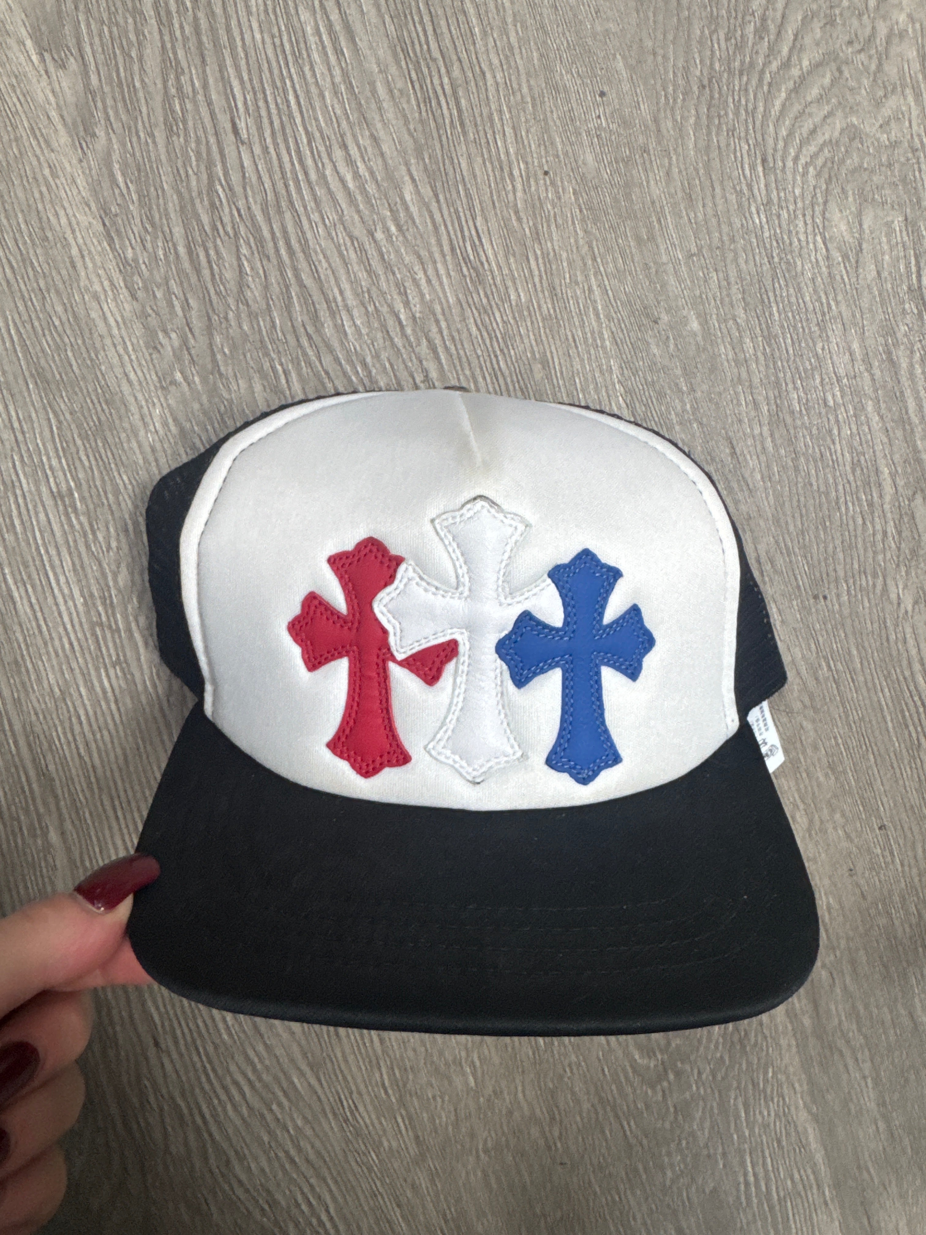 Chrome Hearts White 4th Of July Cemetery Trucker Cap