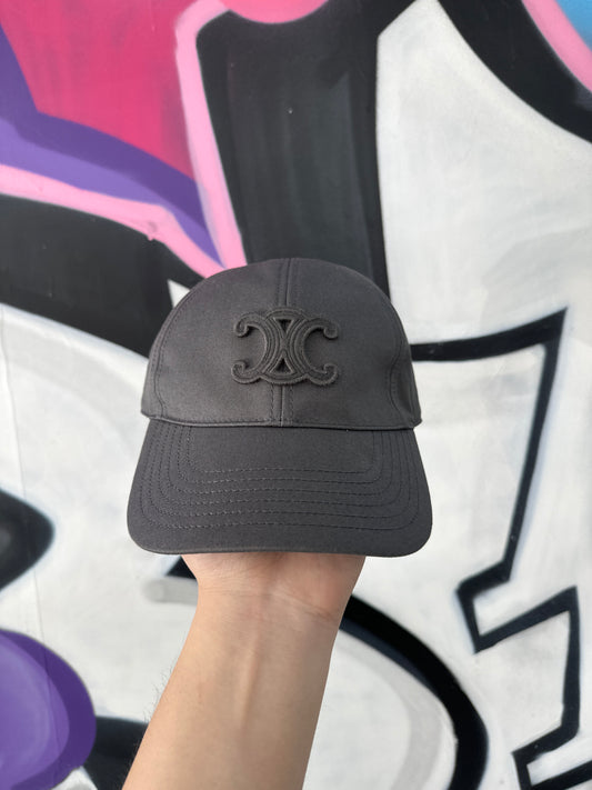 Celine Triomphe Grey Cap Lightly Worn