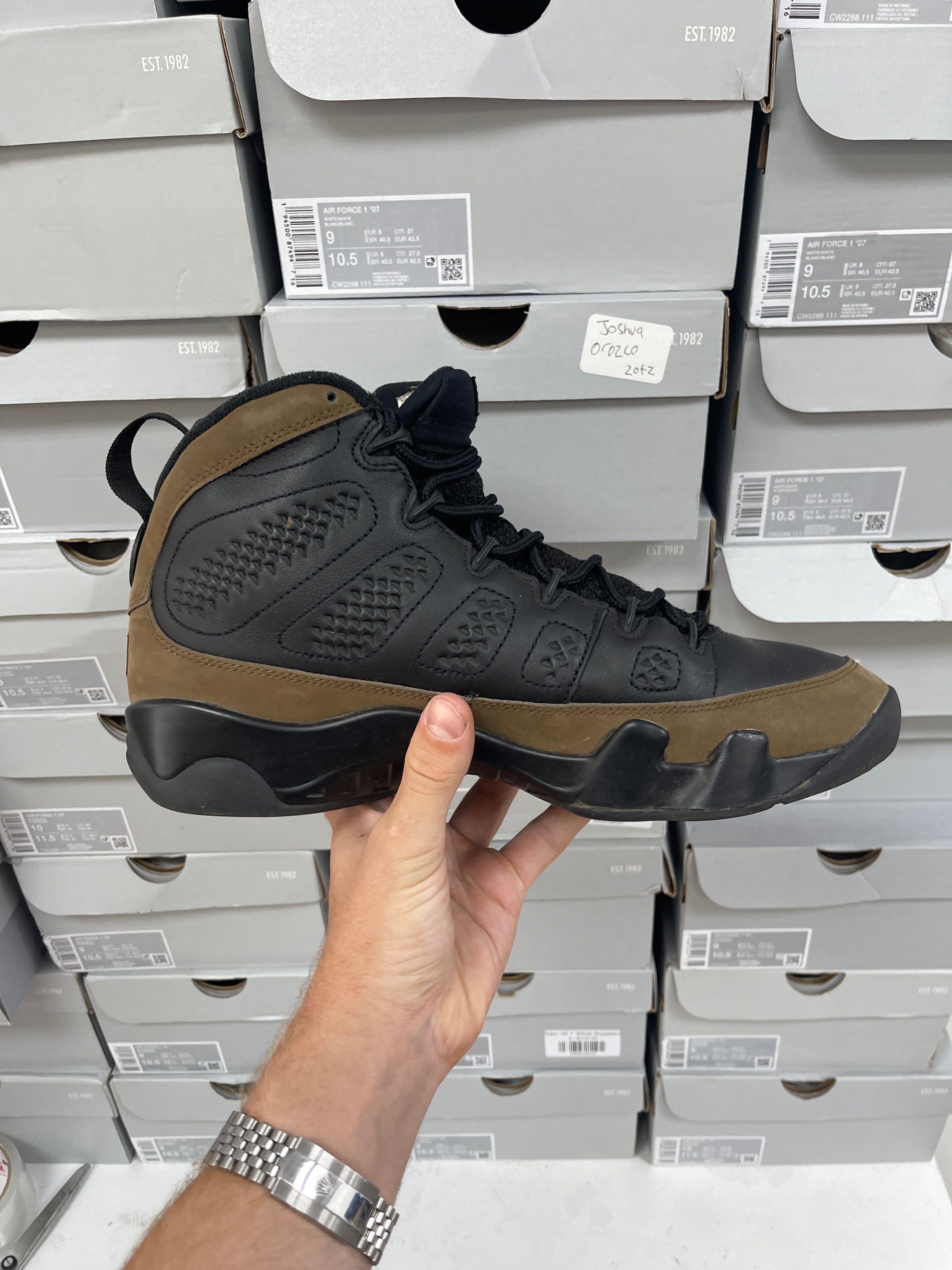 Jordan 9 Olive Sneakers