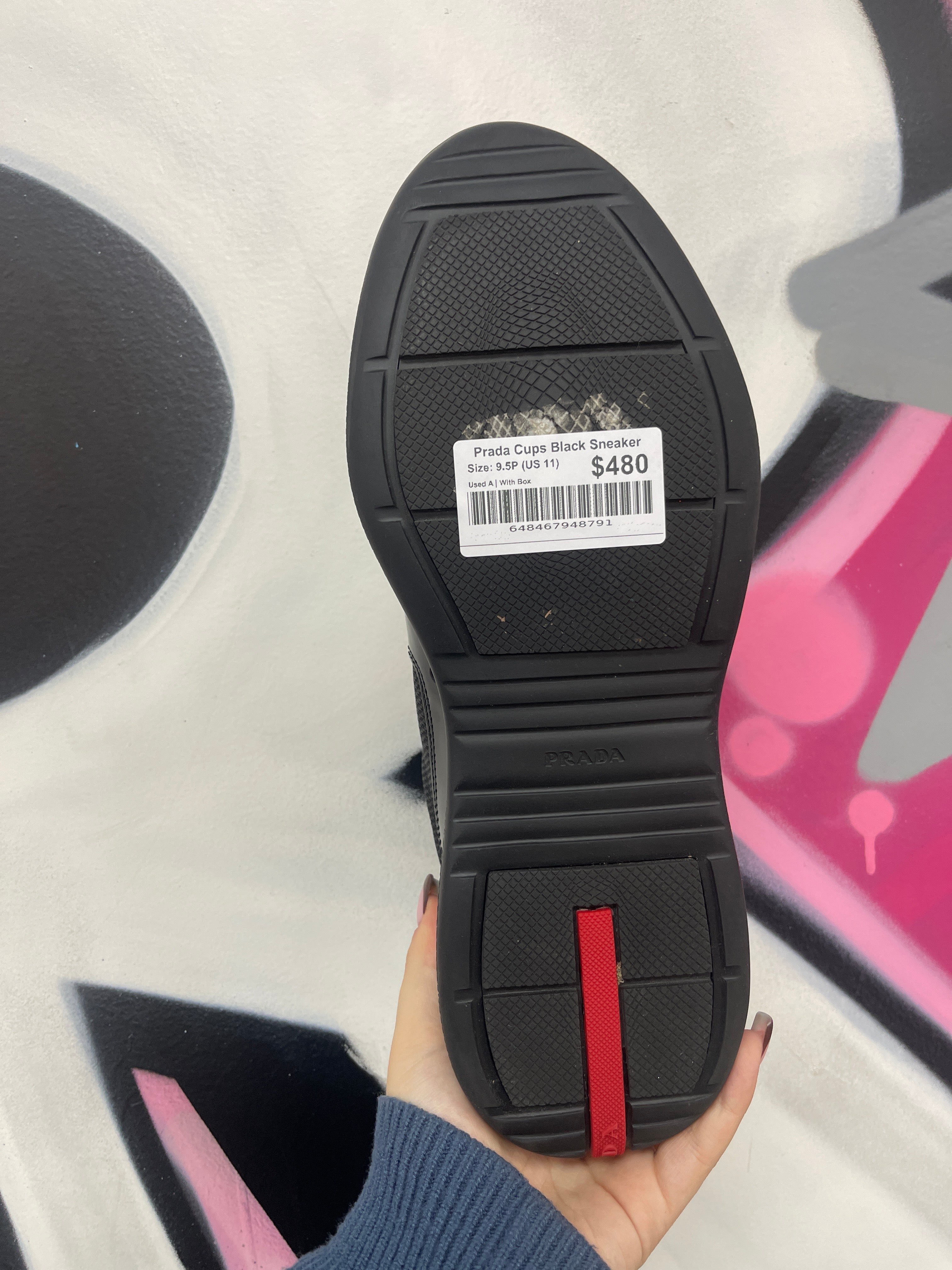 Prada Cups Black Sneaker