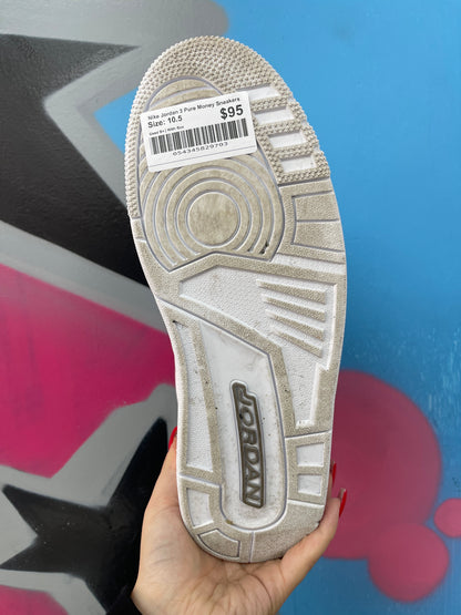Nike Jordan 3 Pure Money Sneakers