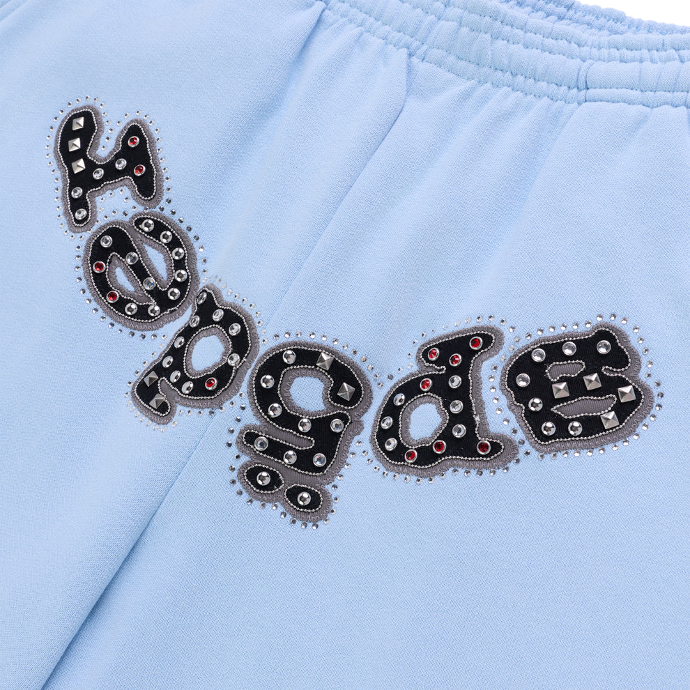 SP5DER 'OG Logo Mixed Stone' Rock Blue Sweats