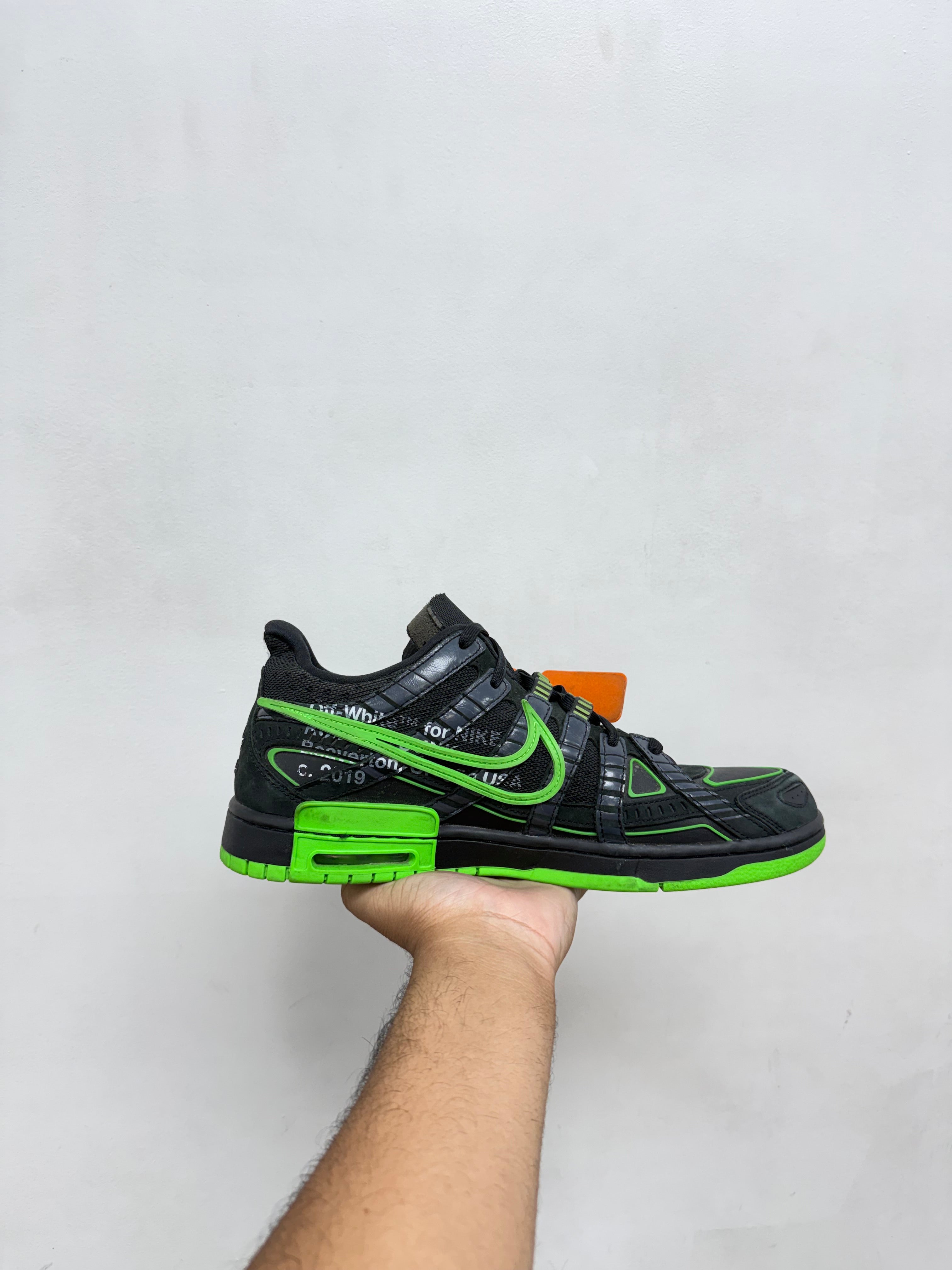Nike x Off-White Rubber Dunk Green Strike Sneakers