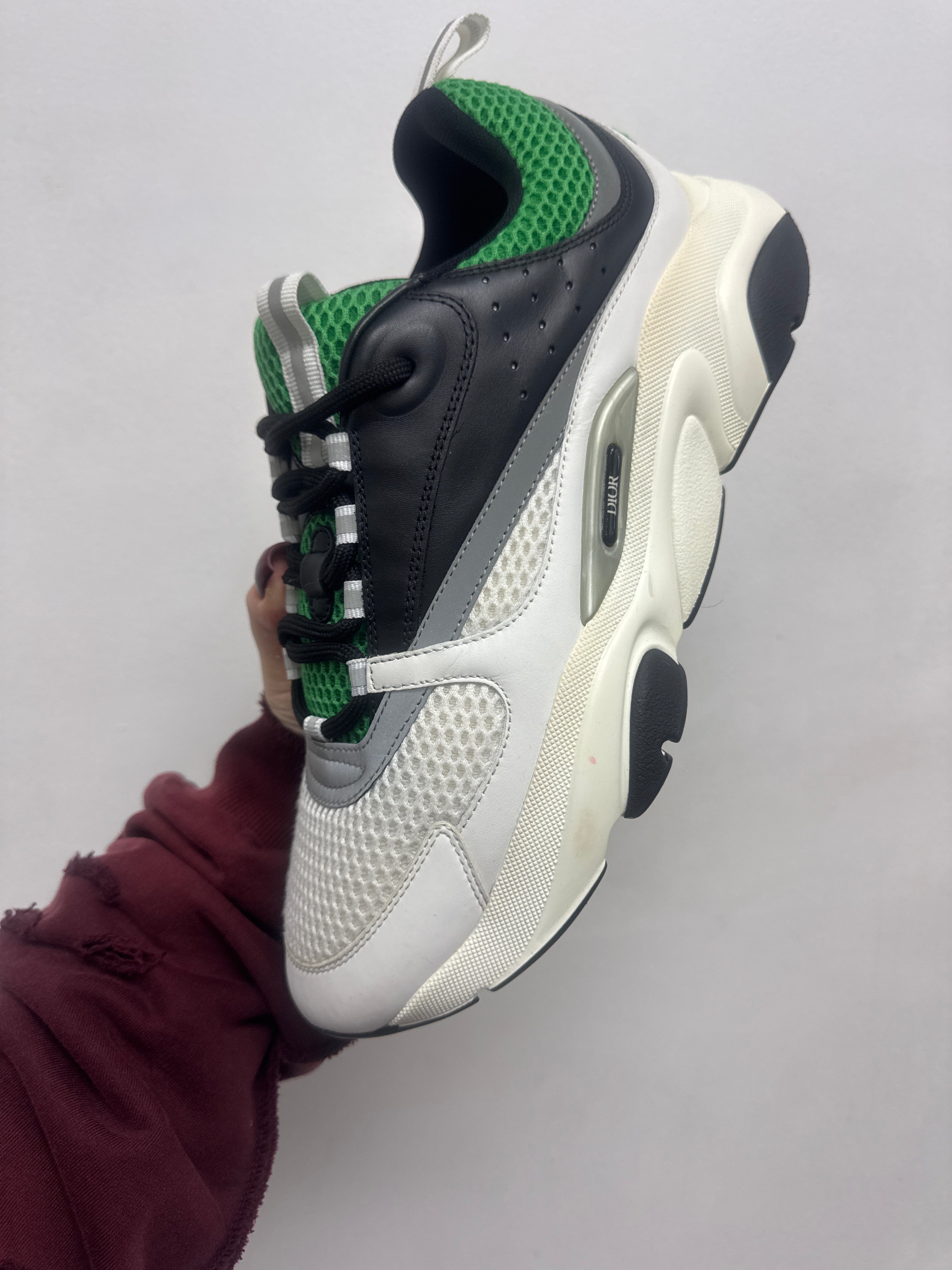 Dior White Green B22 Sneakers