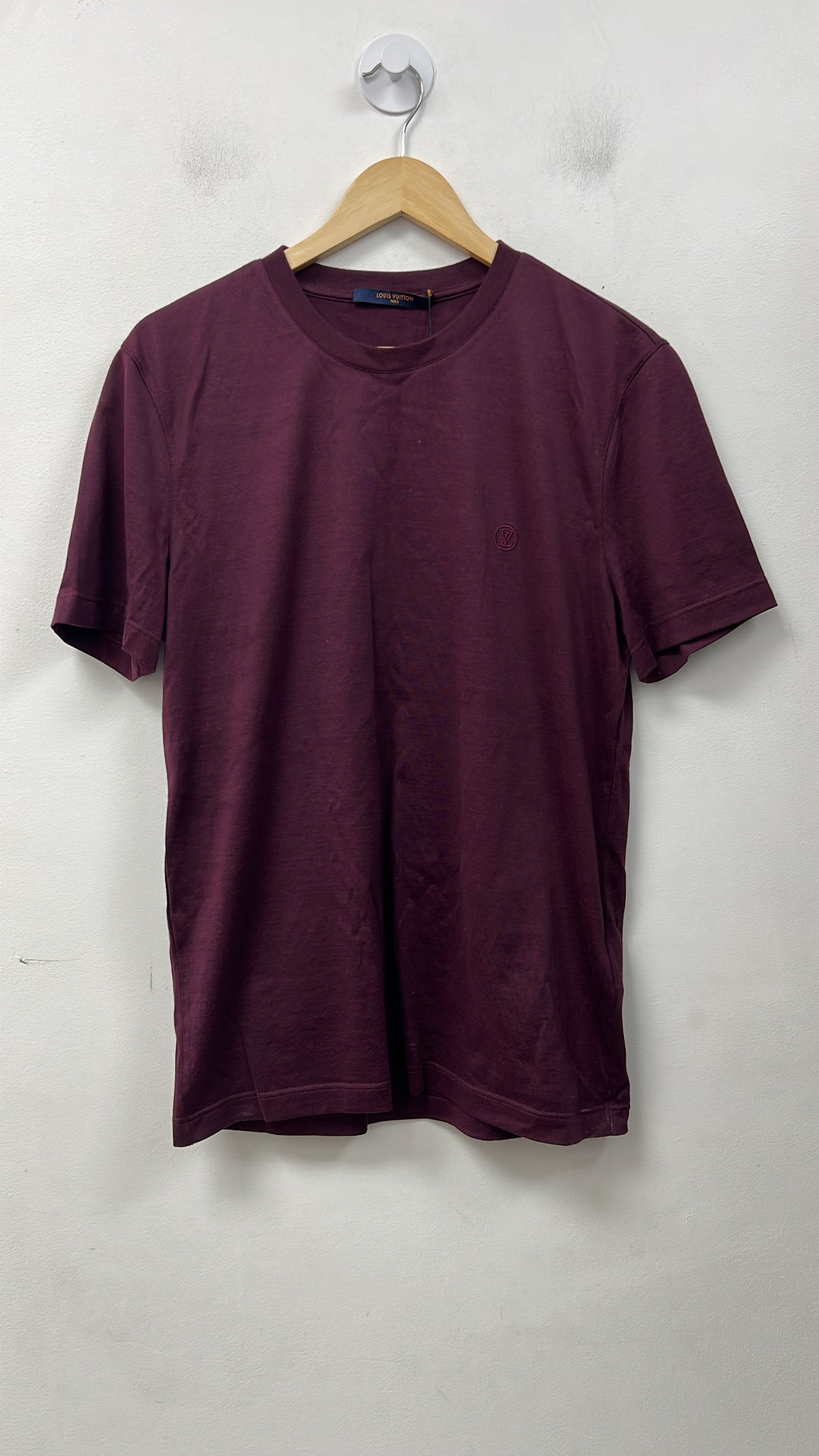 Louis Vuitton Burgundy Classic Logo Tee