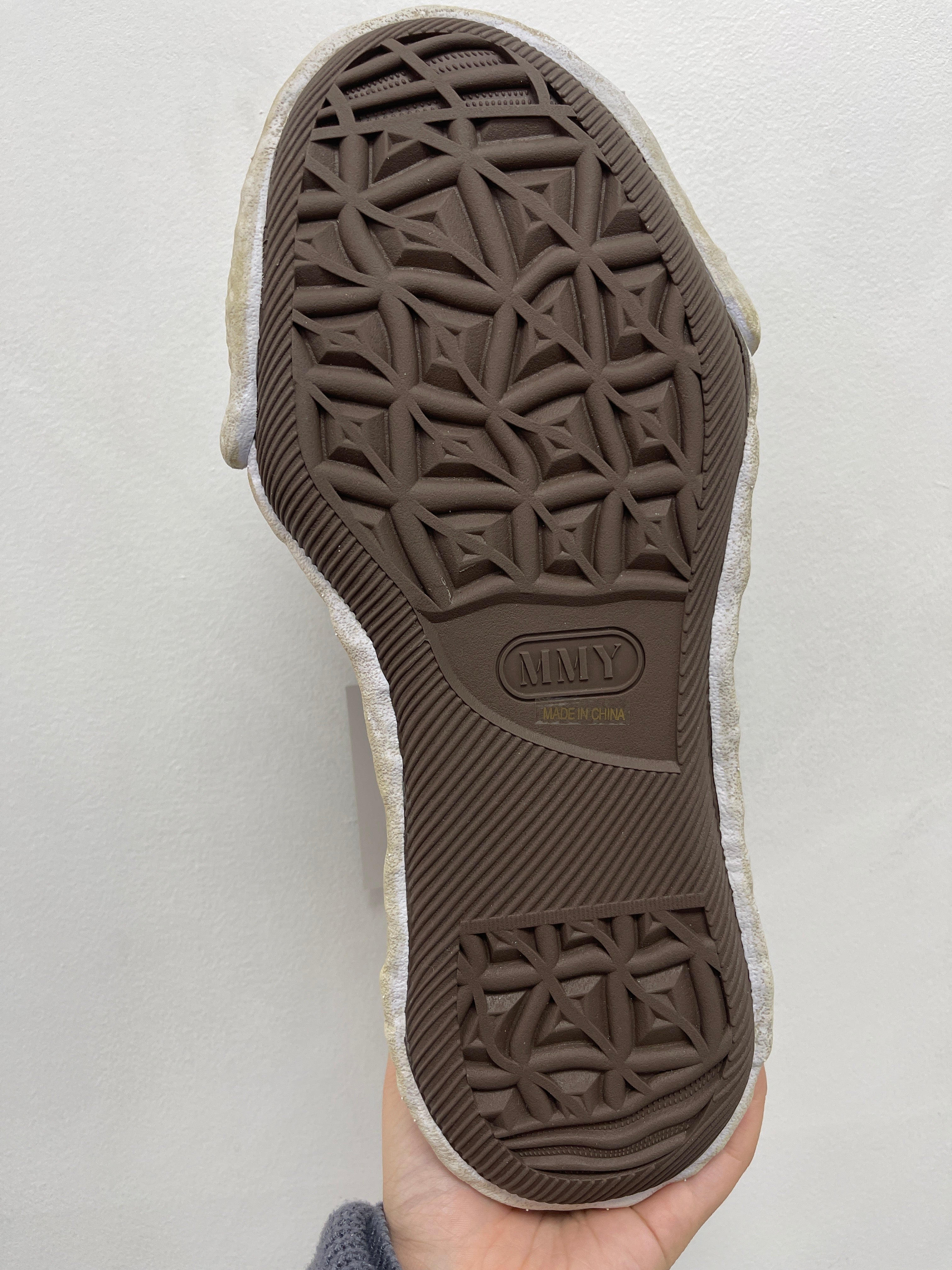 MMY Hank Brown Cracked Leather Sneakers