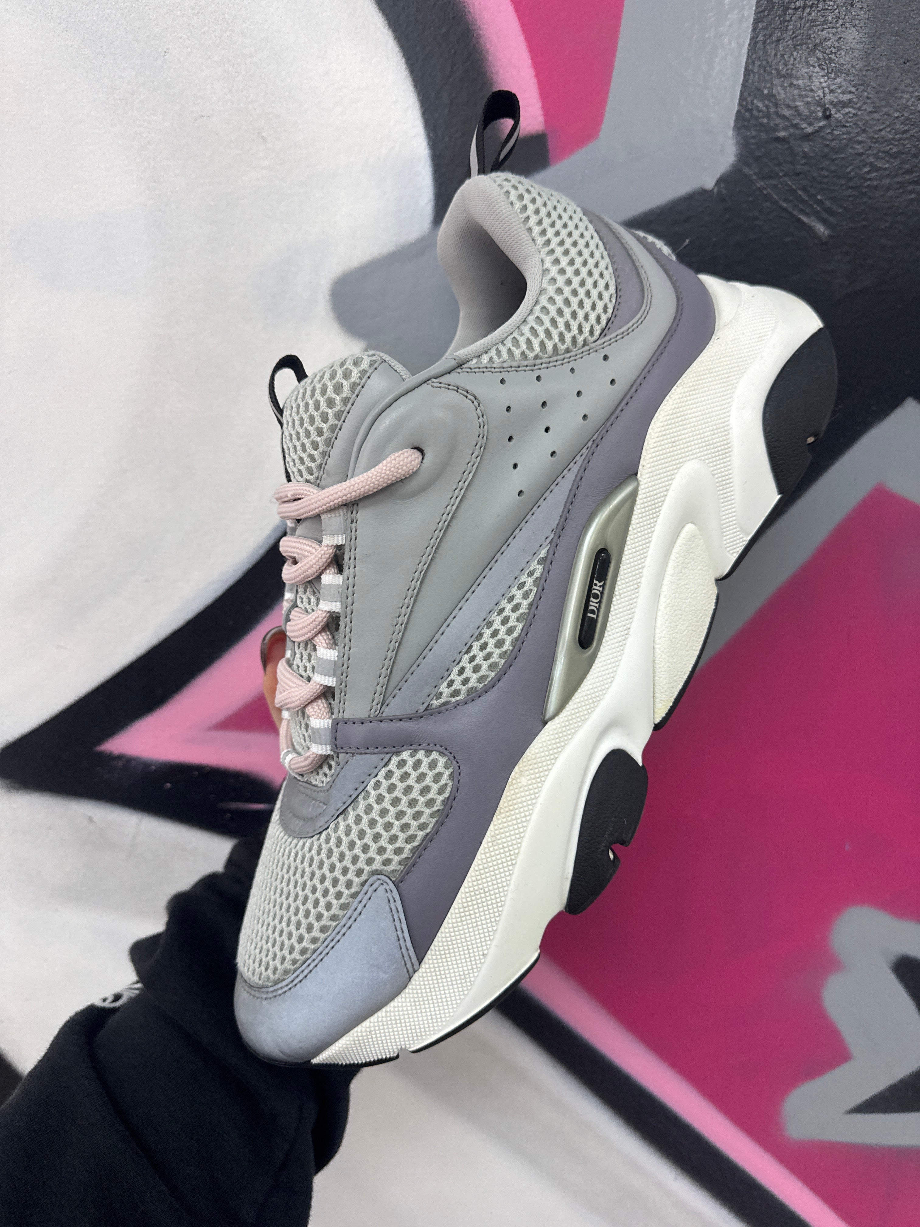 Dior B22 Mint Purple Sneakers