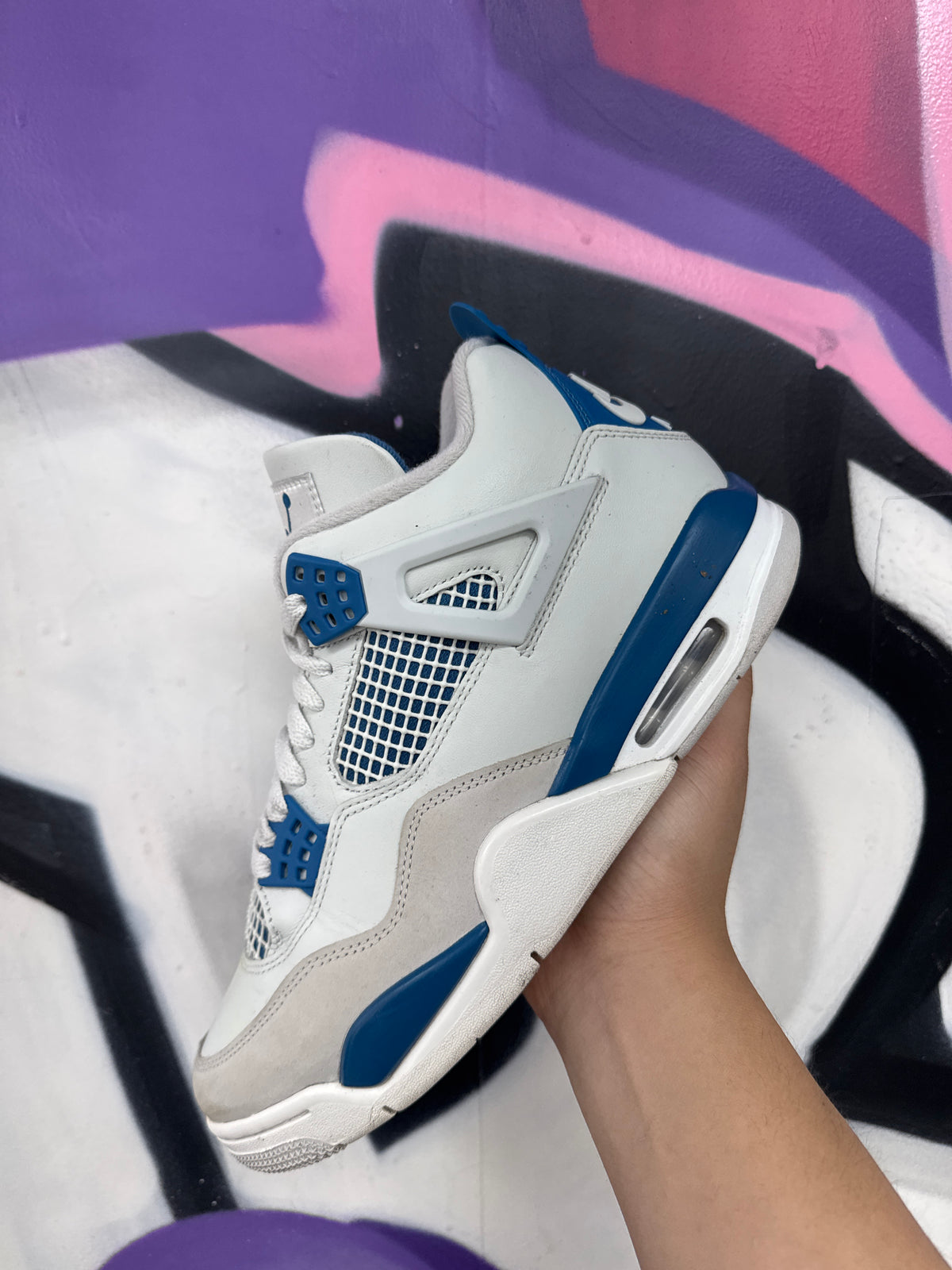 Jordan 4 Military Blue Sneakers
