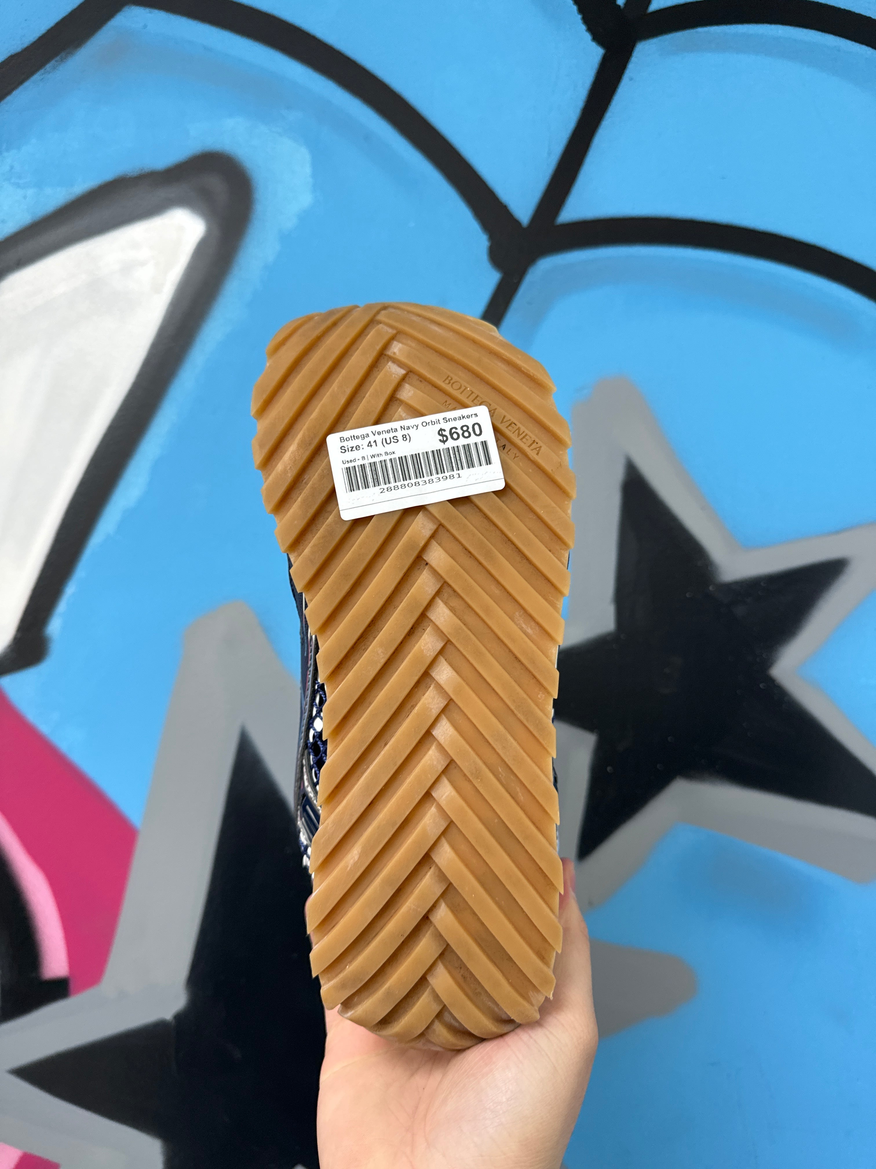 Bottega Veneta Navy Orbit Sneakers