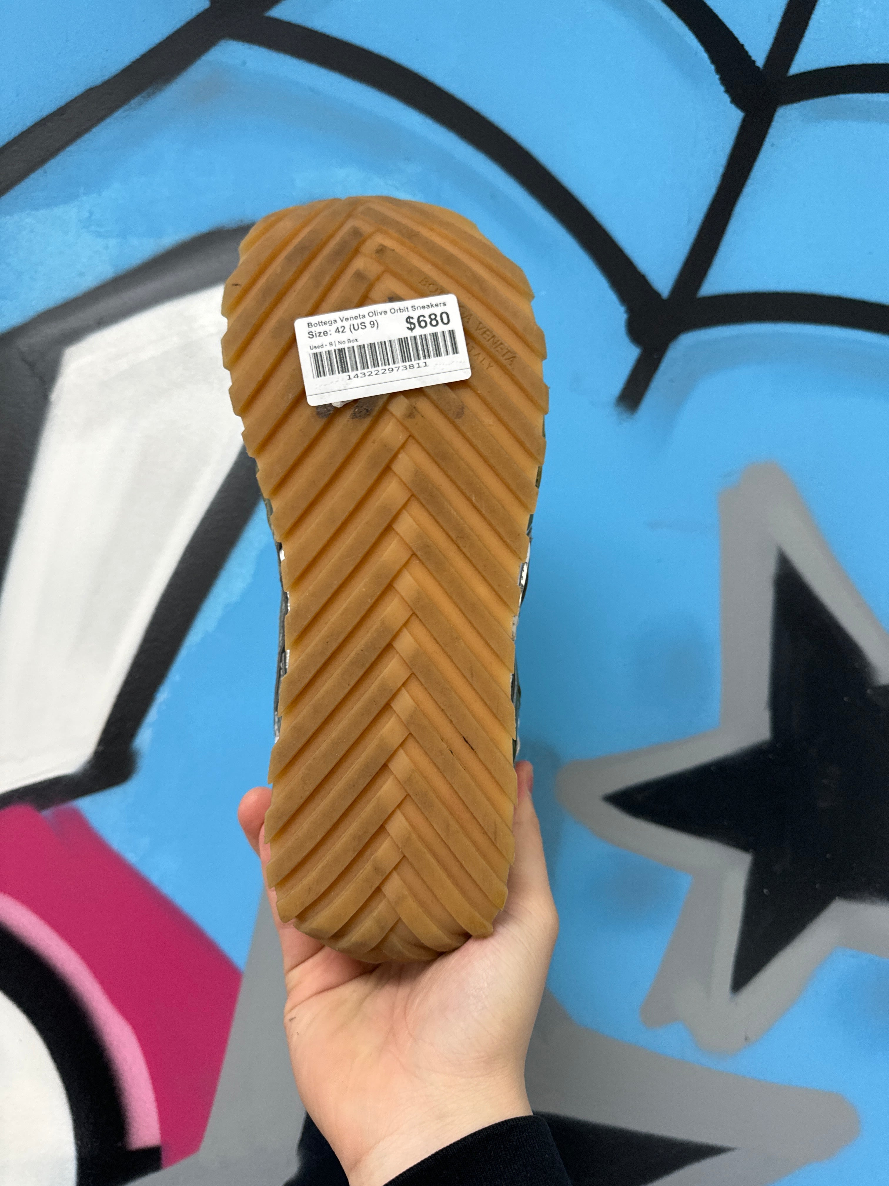 Bottega Veneta Olive Orbit Sneakers