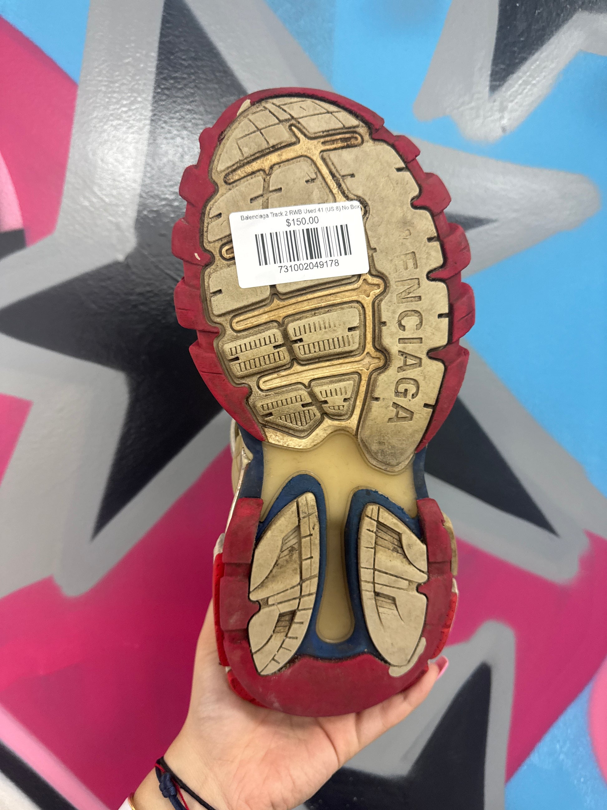 Balenciaga Track 2 RWB Used 41 (US 8) No Box